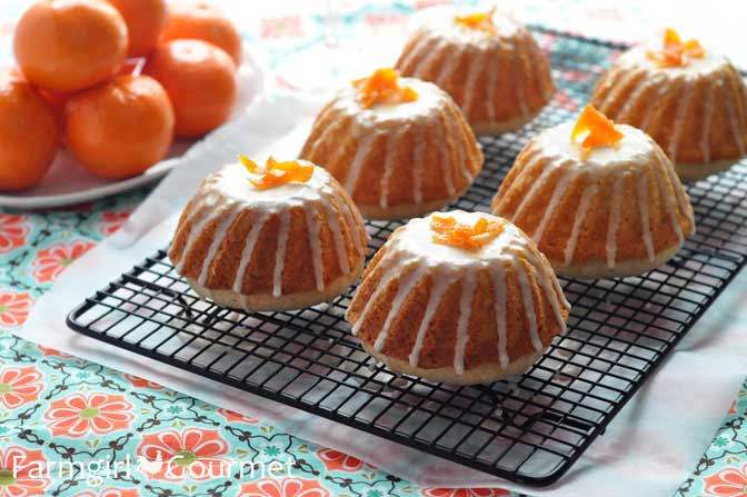 Tangerine Champagne Mini Cakes Recipe