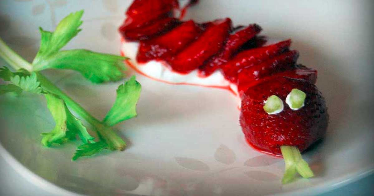 Cool Whip Strawberry Snake