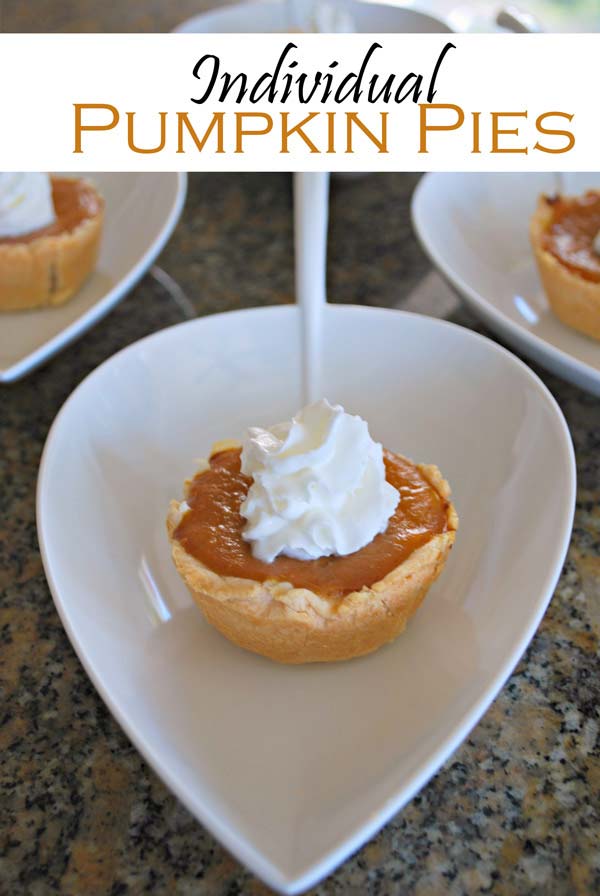 Individual Pumpkin Pie Recipe