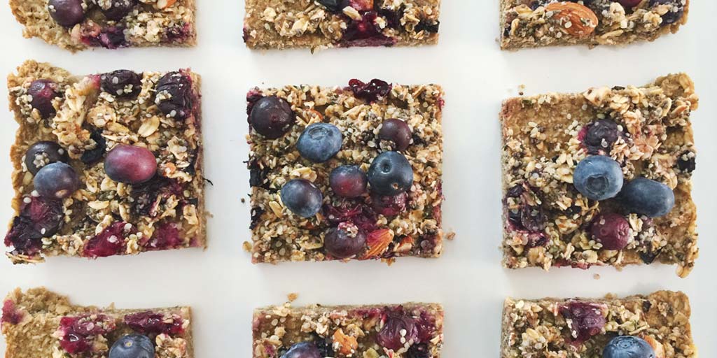 Blueberry Oatmeal Breakfast Bars Recipe