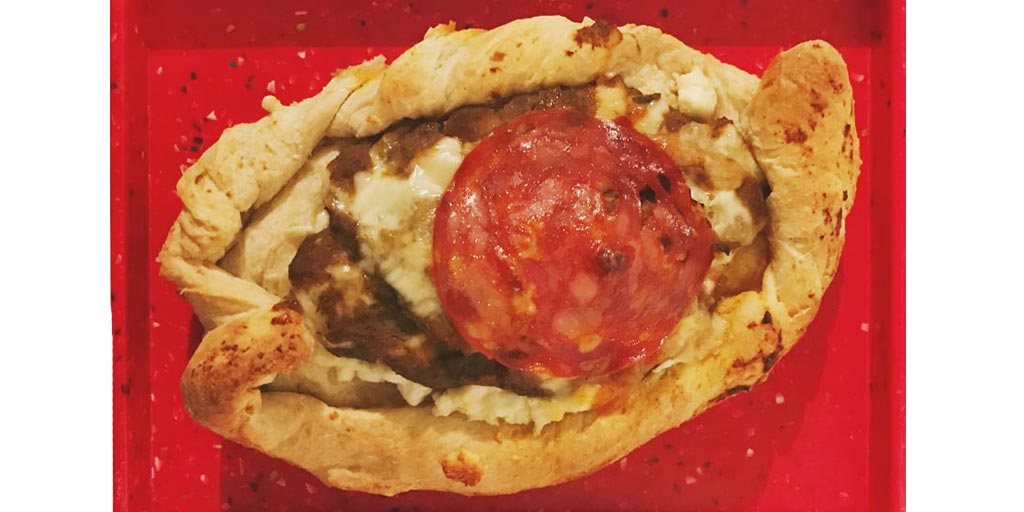 Roasted Eggplant Pizza (Khachapuri) or Georgian Cheese Bread