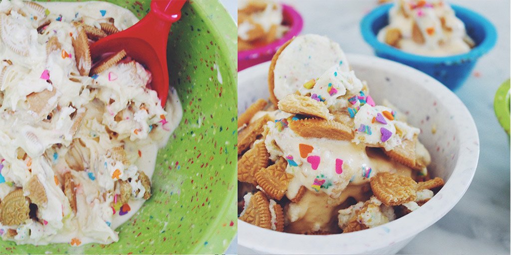 No-Ice-Cream-Maker Funfetti Ice Cream recipe