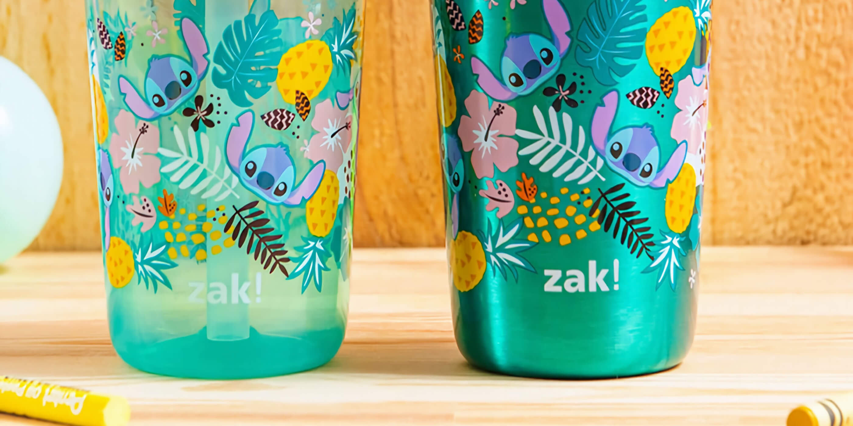 Zak Designs Disney - Bouteille d'eau Lilo et Stitch pour voyage et à la