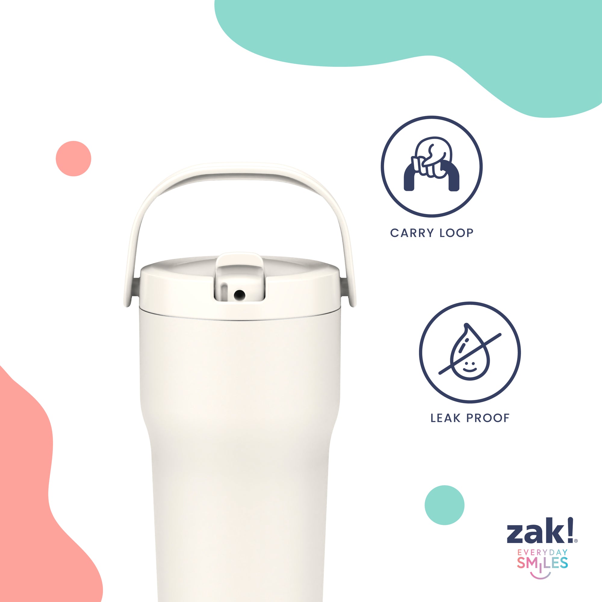 Sutton Insulated Tumbler with Flip-Up Spout - So Sweet, 30 ounces