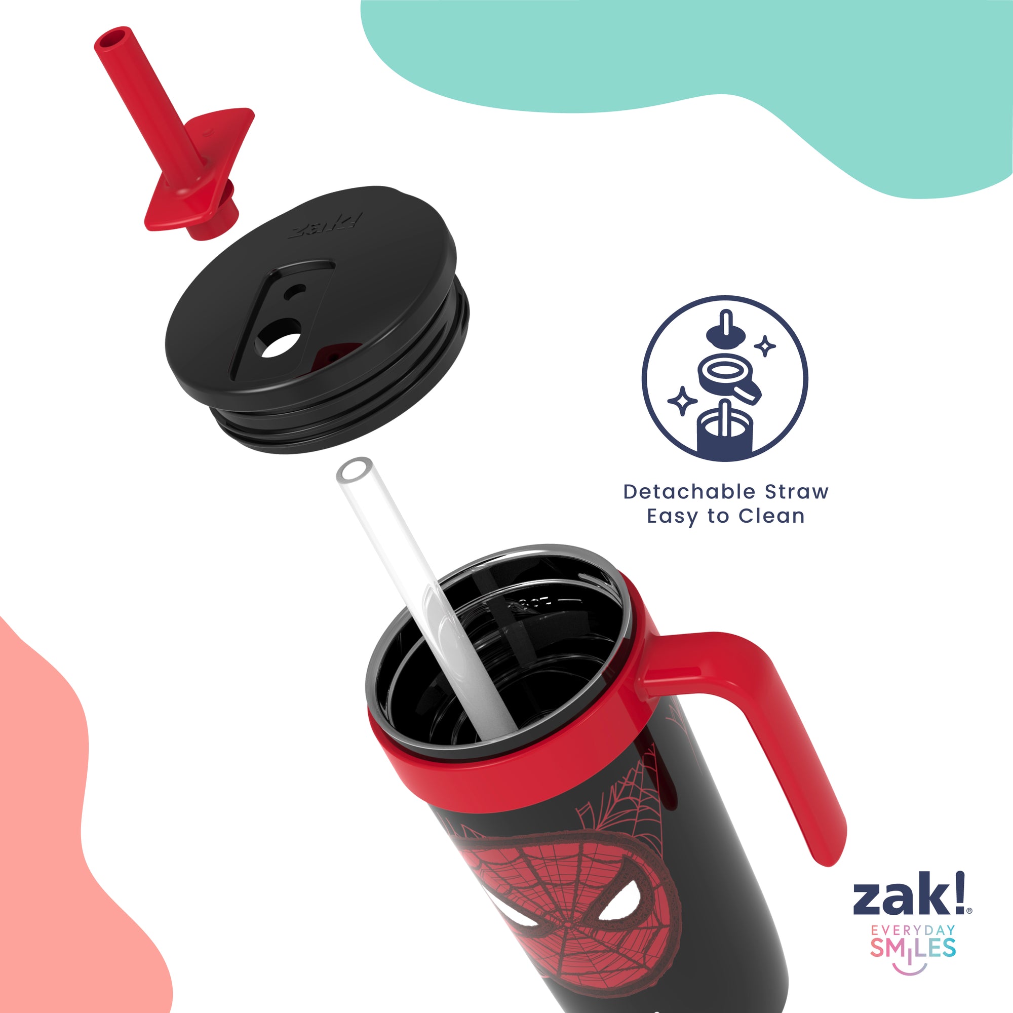Fairway Kids Insulated Straw Tumbler - Spider-Man, 18 ounces