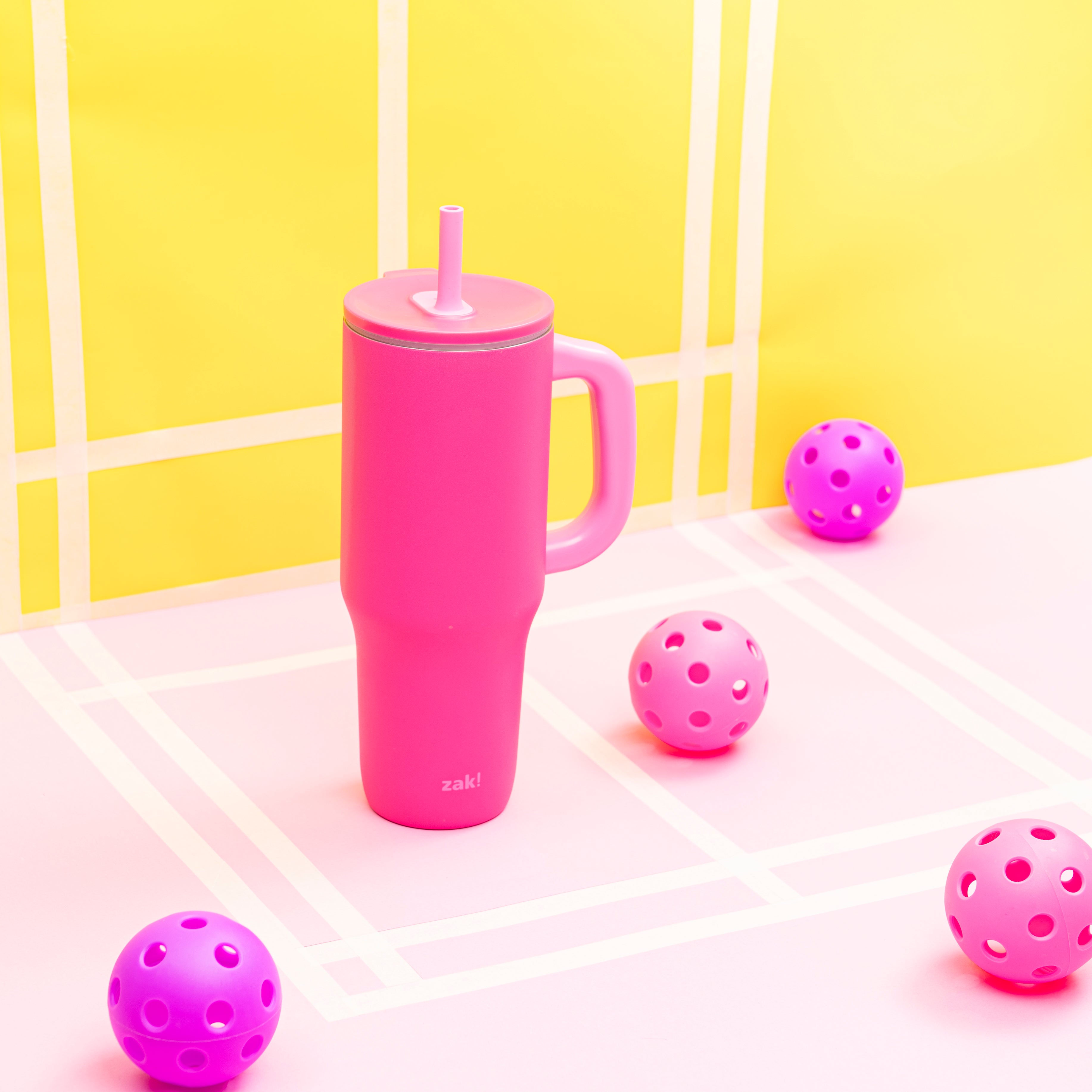 Sutton Insulated Straw Tumbler Shine Bright - Razzberry, 40 ounces