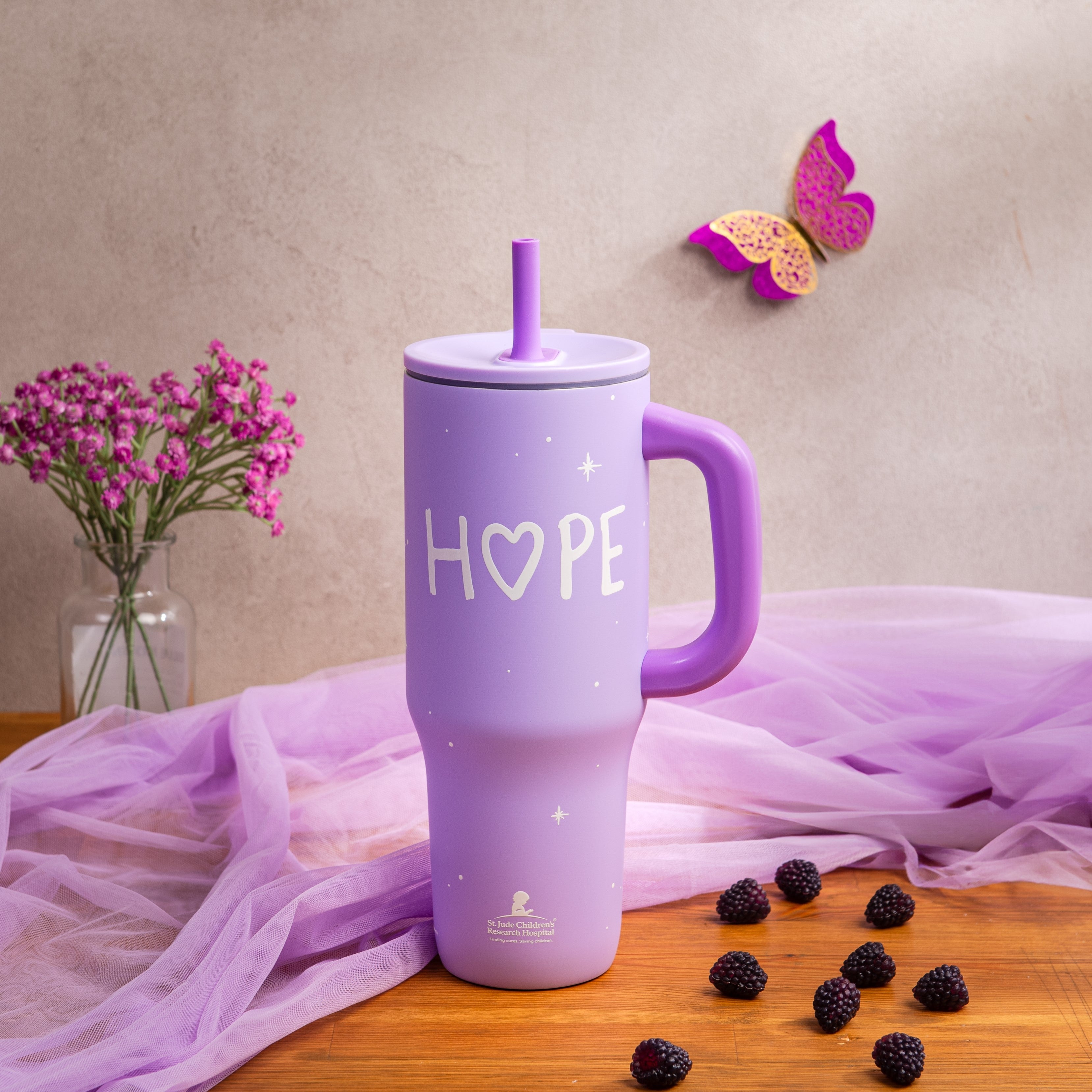 Sutton Insulated Straw Tumbler Shine Bright - Hope, 40 ounces