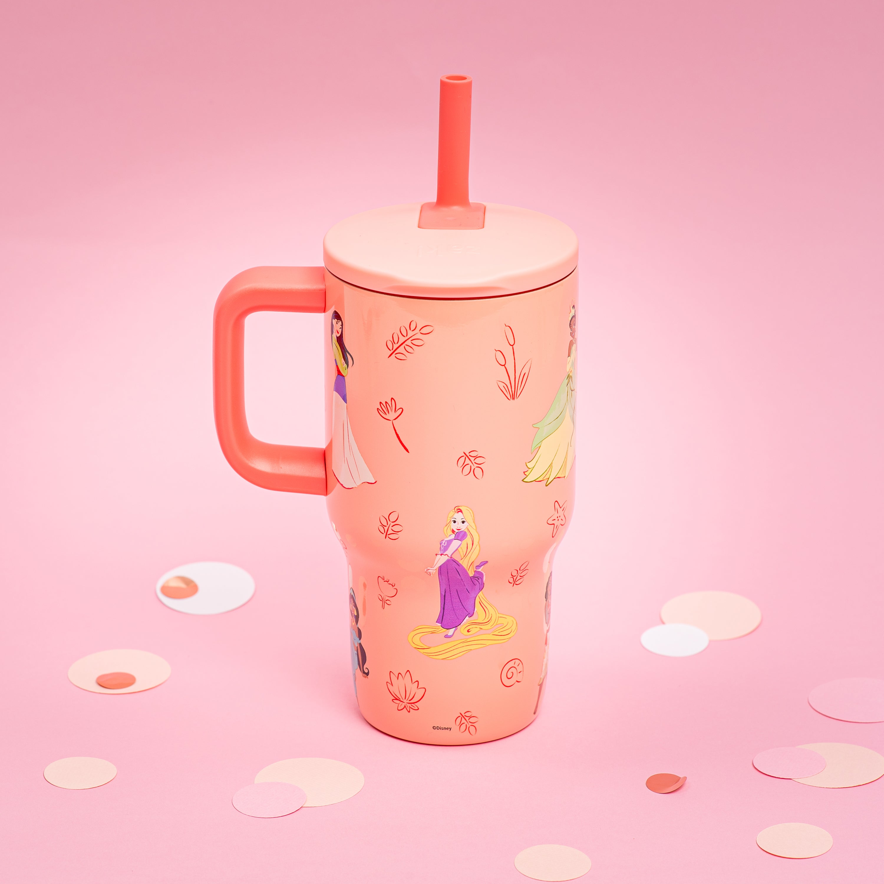 Kids Straw Tumbler with Handle - Disney Princess, 16 oz. – zak.com