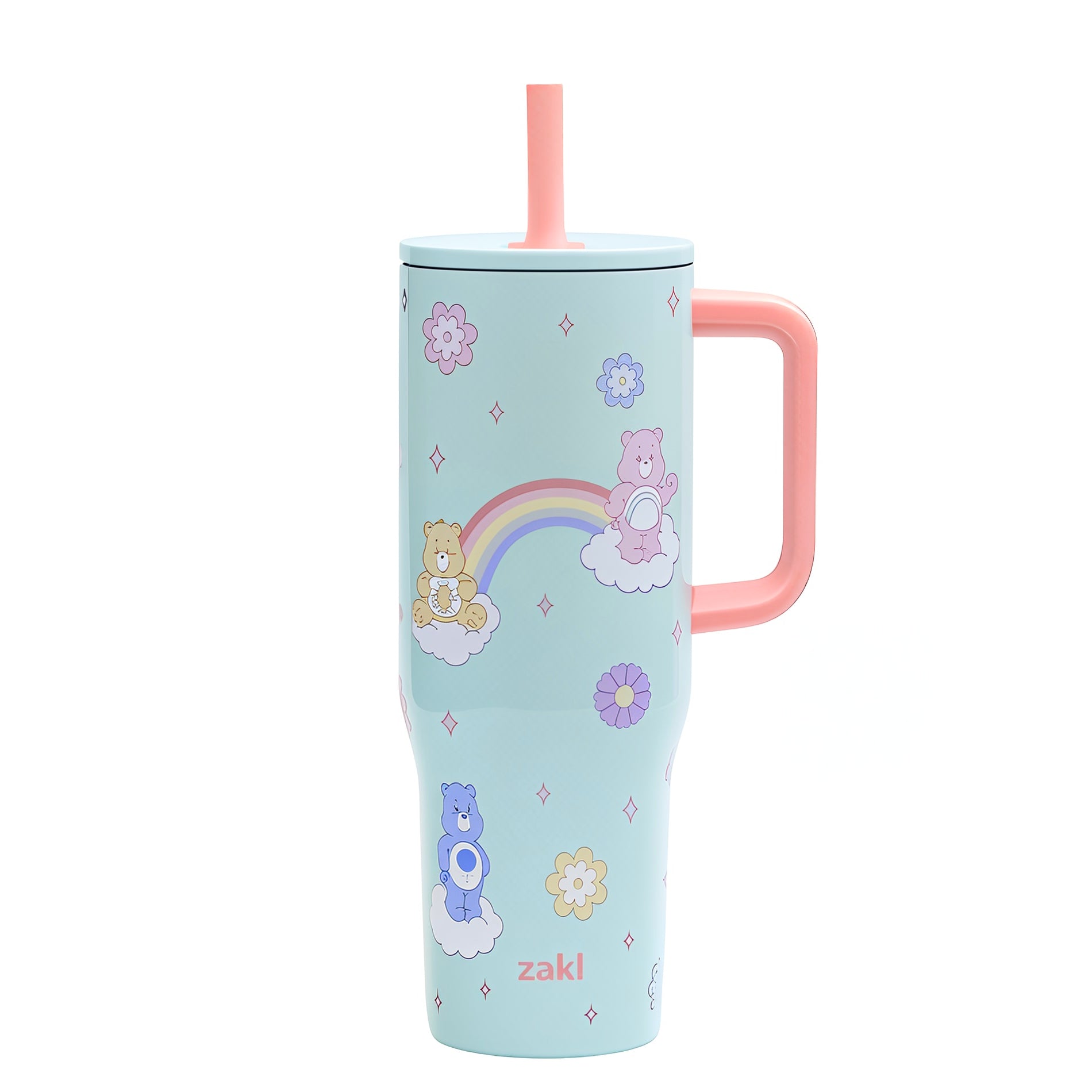qururi 茶杯 Care Bears Straw Tumbler - Stainless Steel, 30 oz. – zak.com