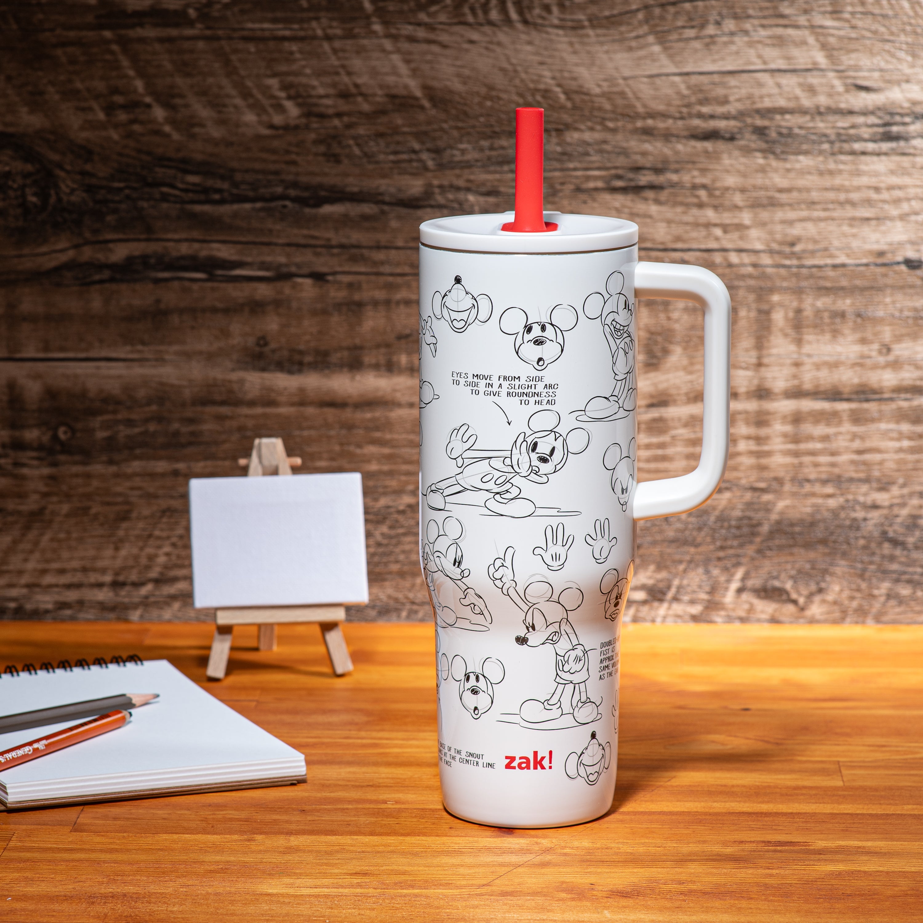 Sutton Insulated Straw Tumbler with Splash-Proof Lid - Mickey Mouse, 30 ounces