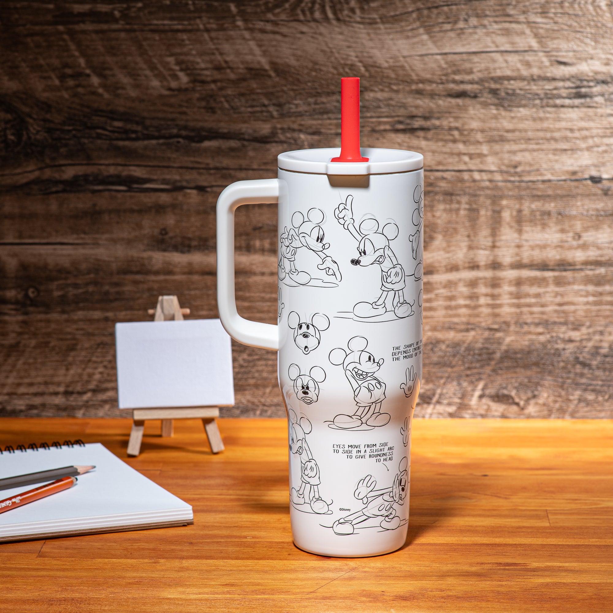 Sutton Insulated Straw Tumbler with Splash-Proof Lid - Mickey Mouse, 30 ounces