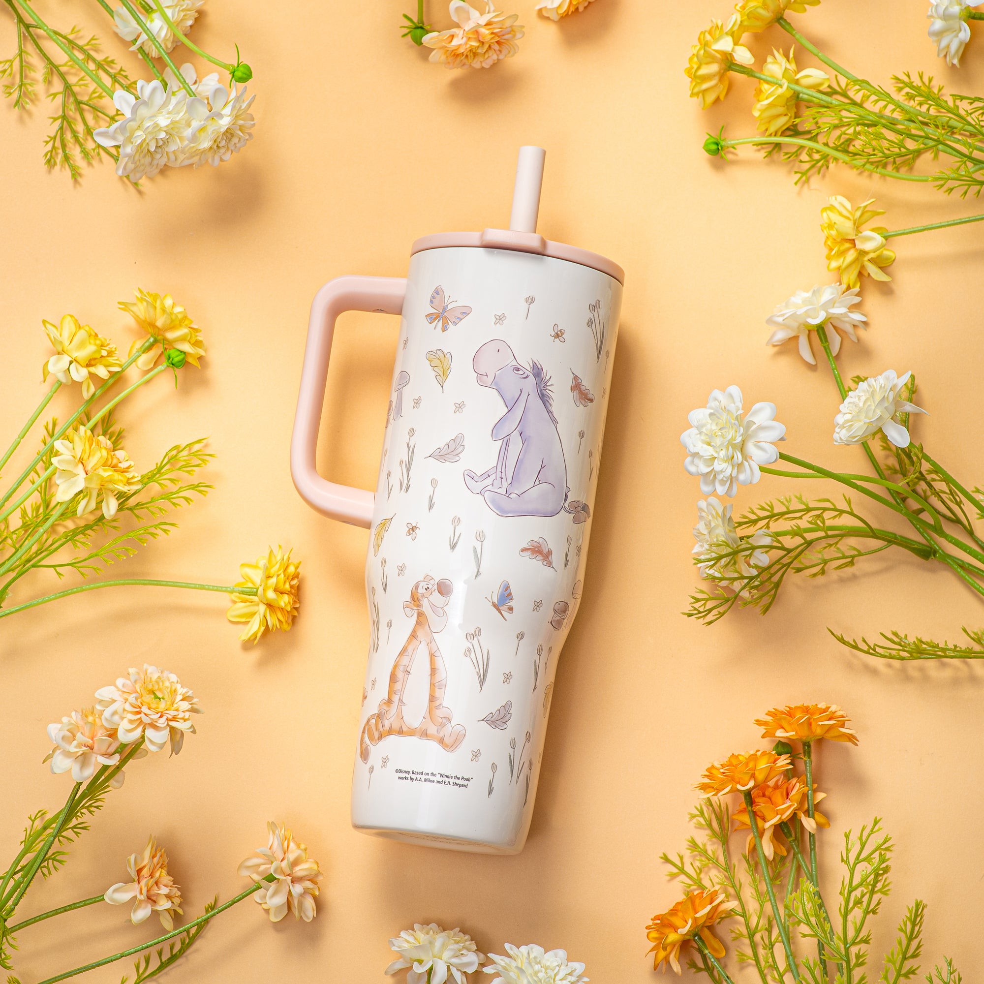 Sutton Insulated Straw Tumbler with Splash-Proof Lid - Winnie the Pooh, 30 ounces