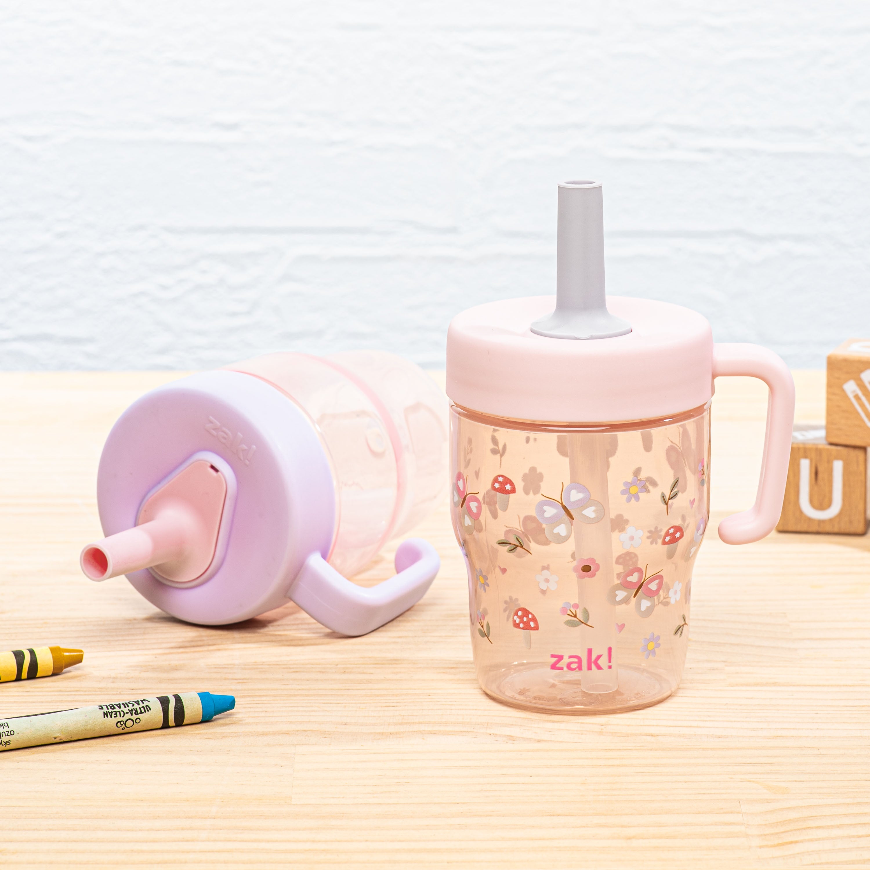 Springtime Capri Toddler Leak Proof Tumbler Set with Handle