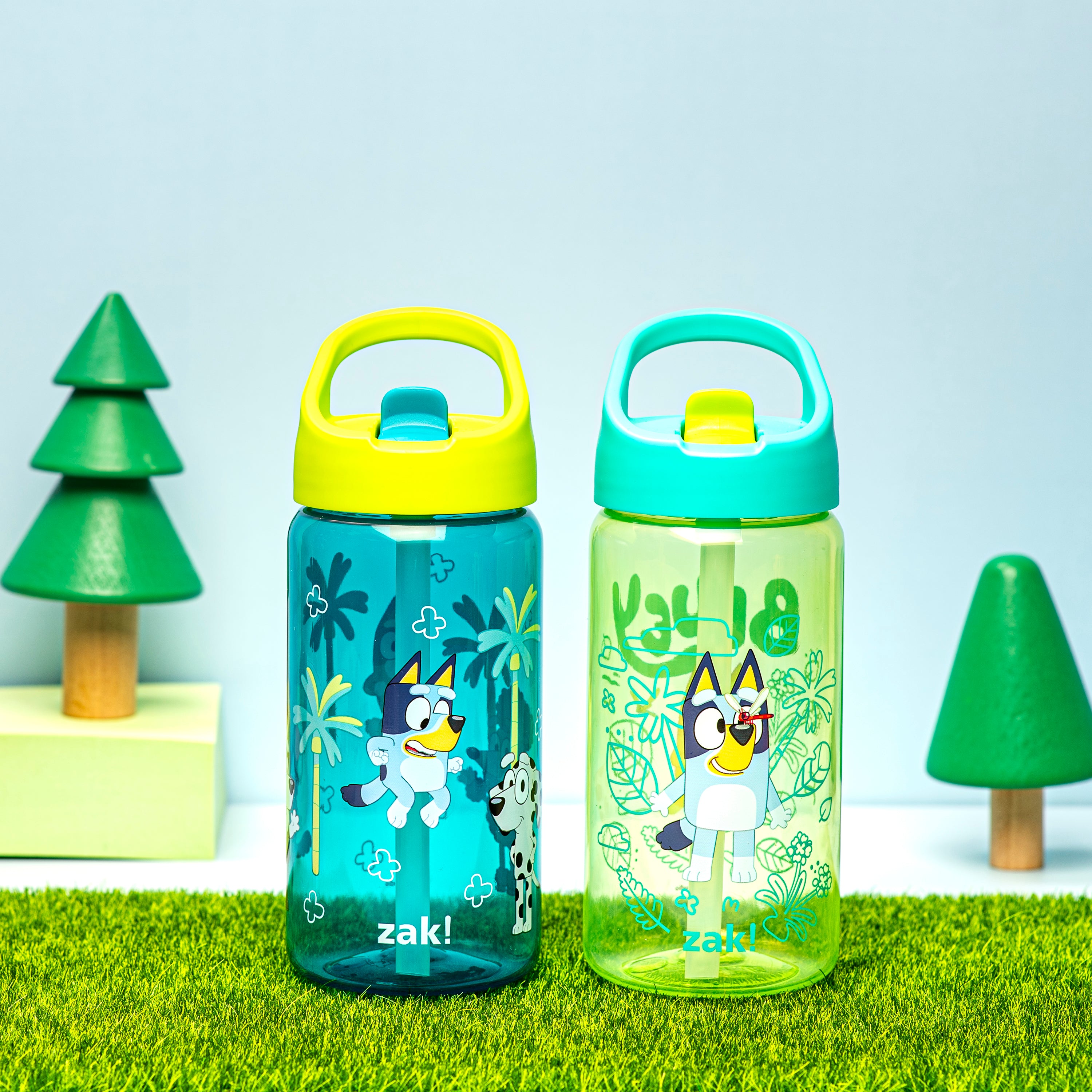 Kids Bluey Siply Water Bottles with Leak-Proof Flip-Up Spout