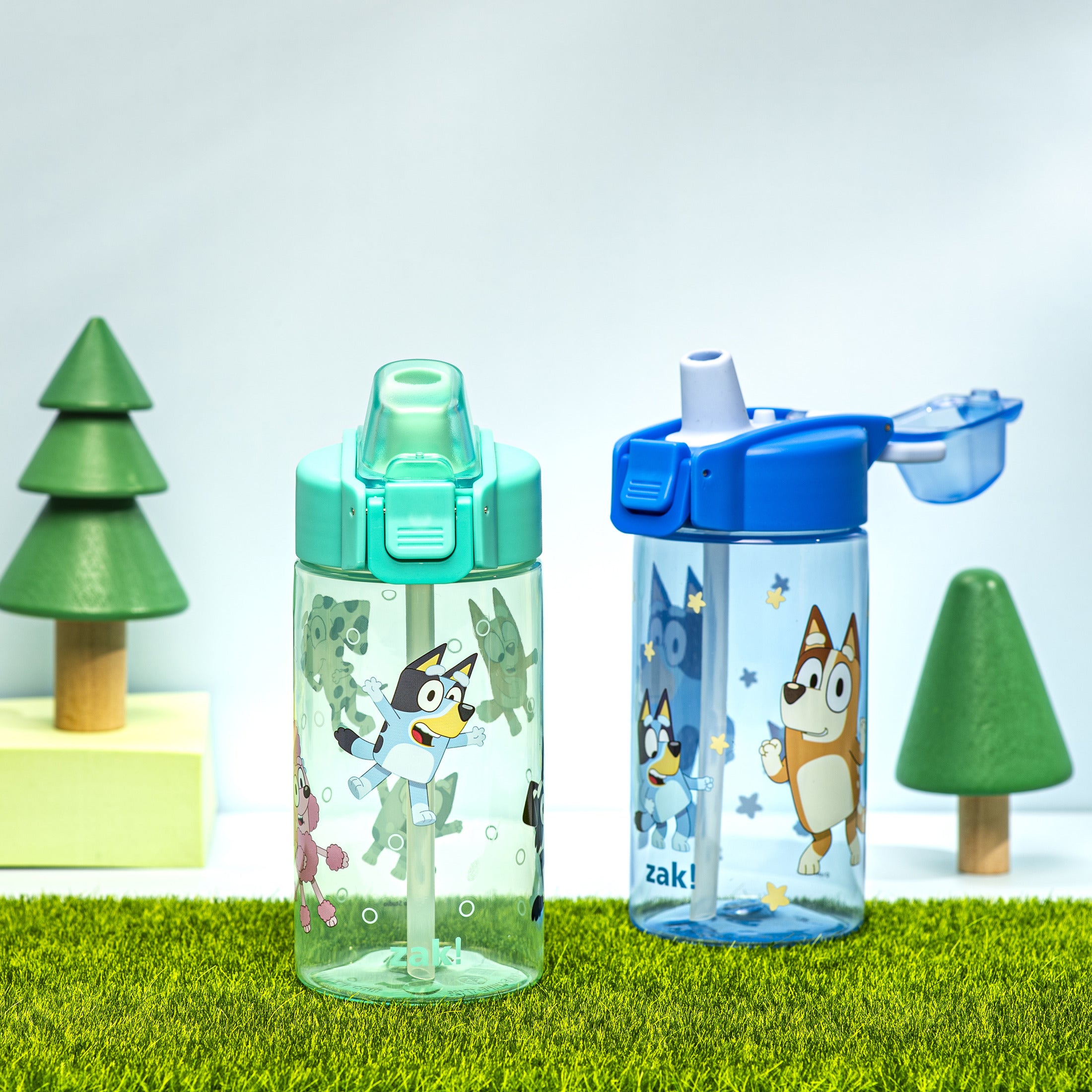 Bluey Jubilation Leak Proof Kids Water Bottle Set - 16 ounces
