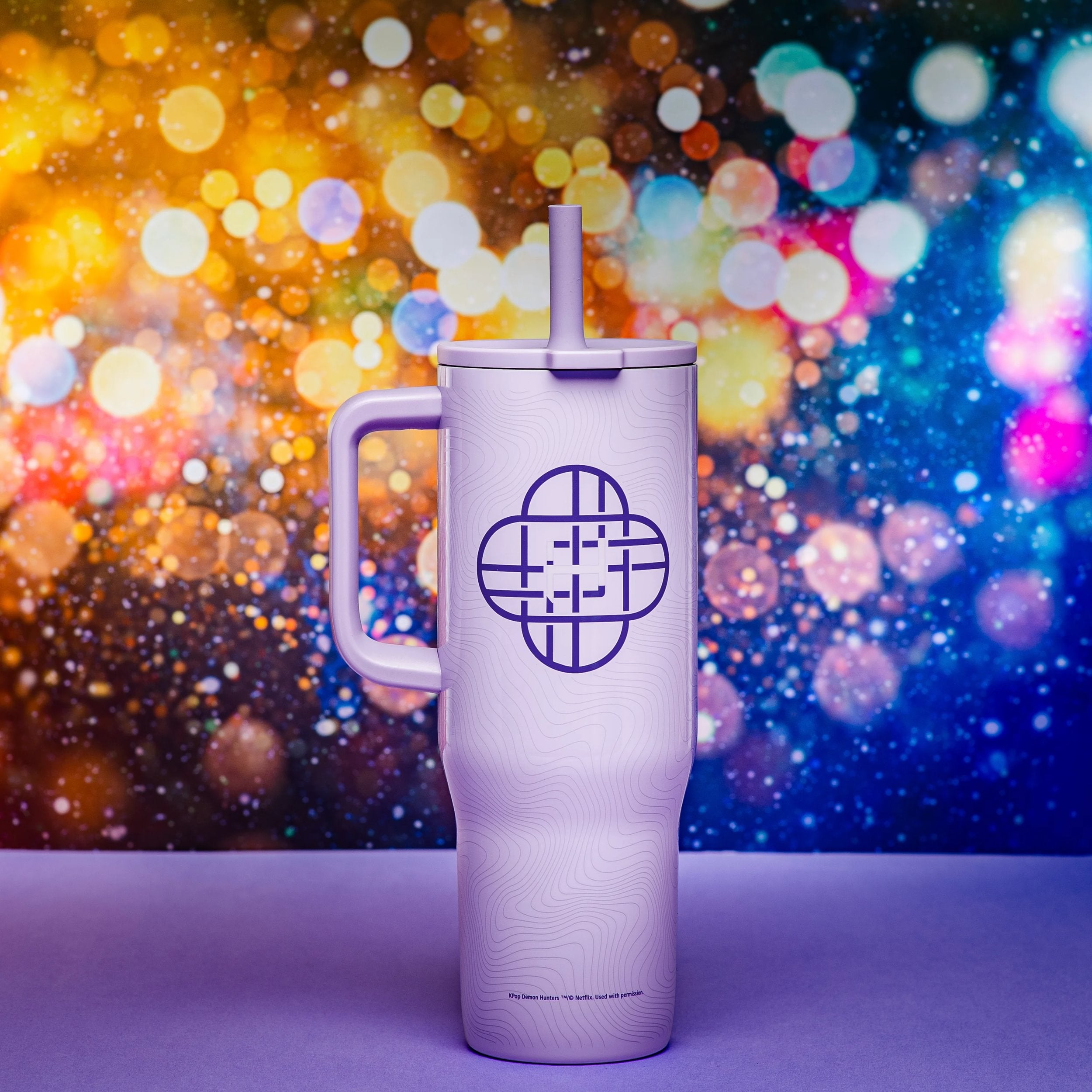 Sutton Insulated Straw Tumbler with Splash-Proof Lid - KPop Demon Hunters, 30 ounces