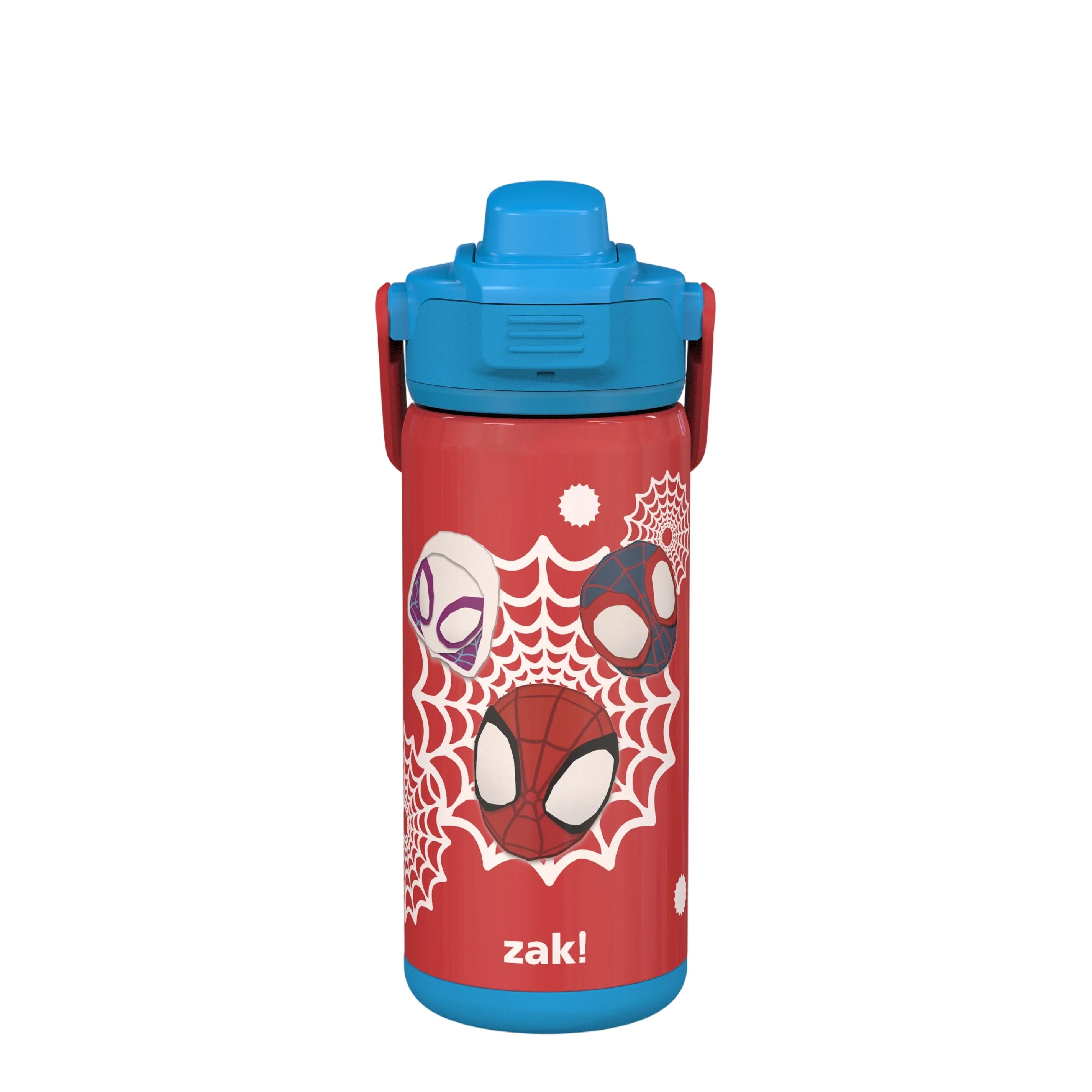 Marvel Spider-Man Spidey Beacon Stainless Steel Insulated Kids Water Bottle with Covered Spout, 14 Ounces