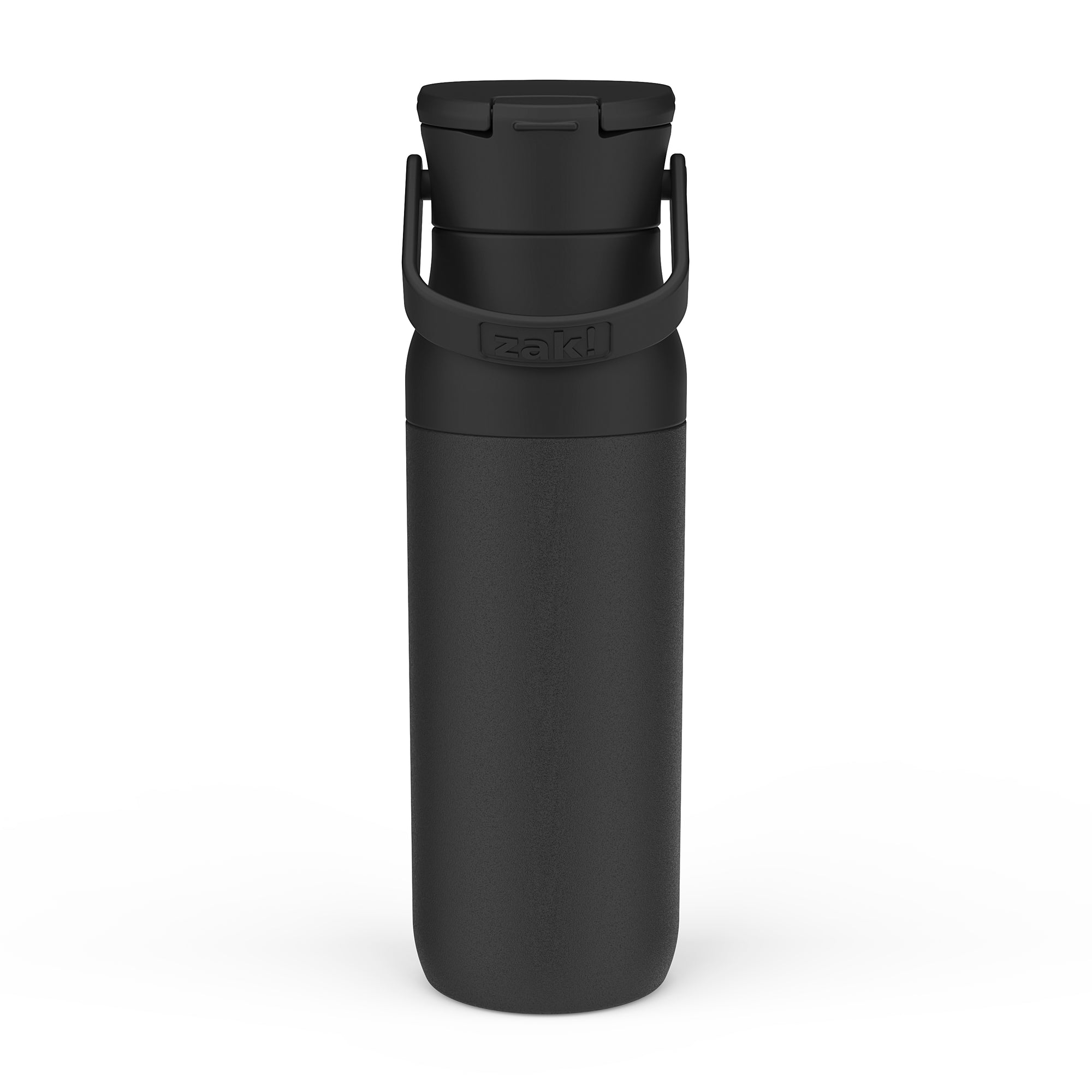 Harmony Recycled Stainless Steel Insulated Water Bottle with Sip Opening - Ebony, 32 ounces