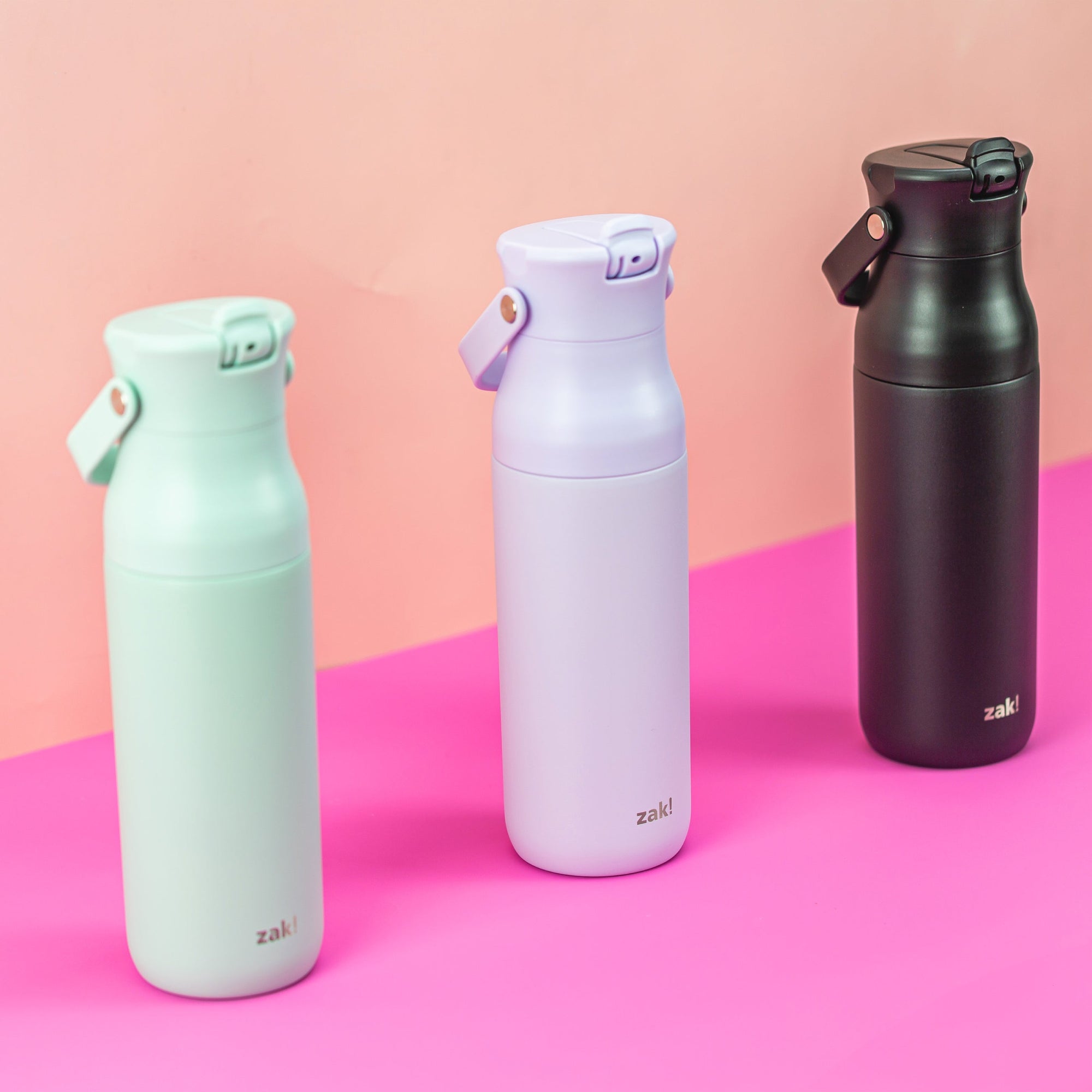 Harmony Recycled Stainless Steel Insulated Water Bottle with Flip-Up Straw Spout - 32 ounces