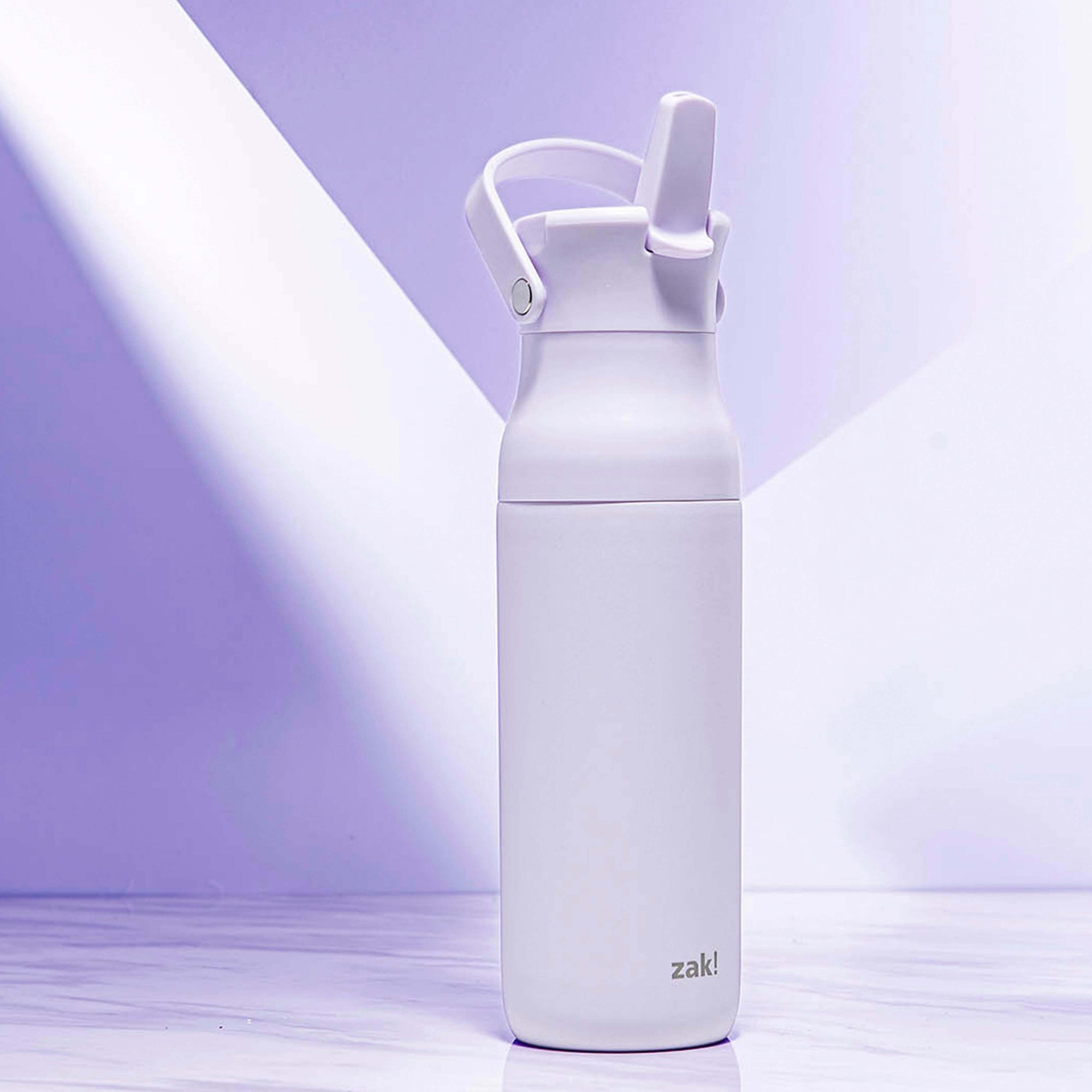 Harmony Recycled Stainless Steel Insulated Water Bottle with Flip-Up Straw Spout - Smoky Lilac, 32 ounces