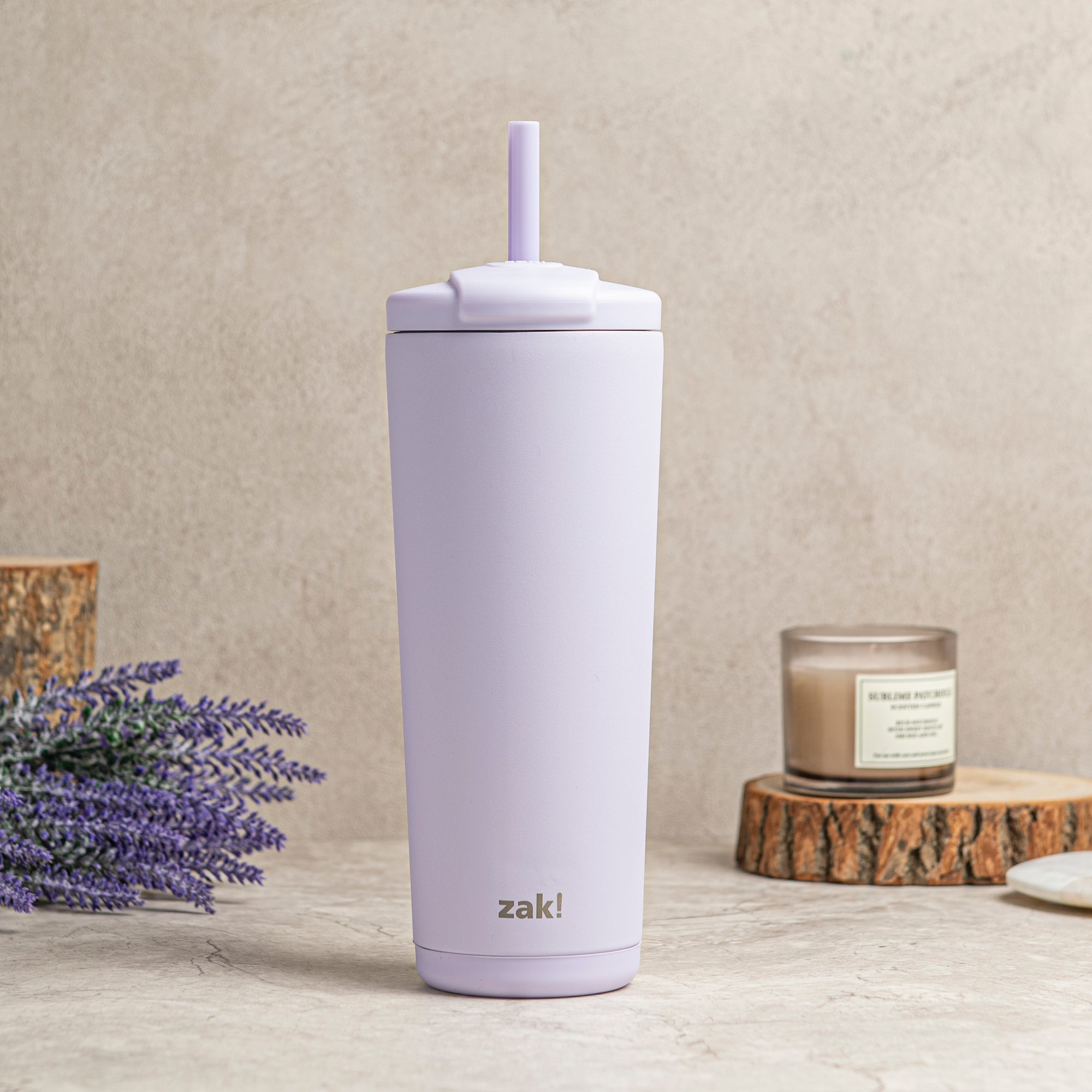 Beacon Insulated Cold Beverage Straw Tumbler - Smoky Lilac, 24 ounces