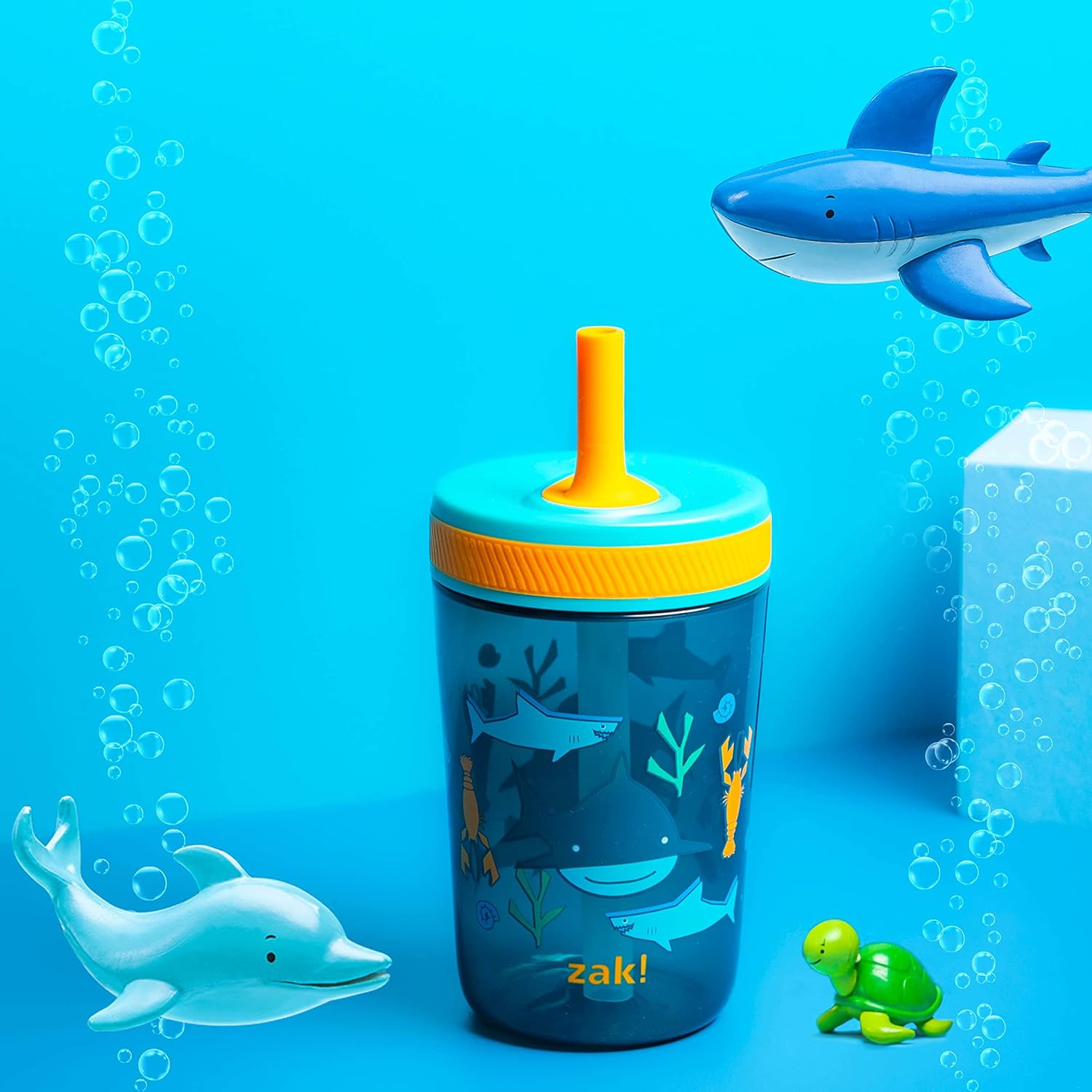 Underwater Ocean Kelso Kids Leak Proof Tumbler with Lid and Straw