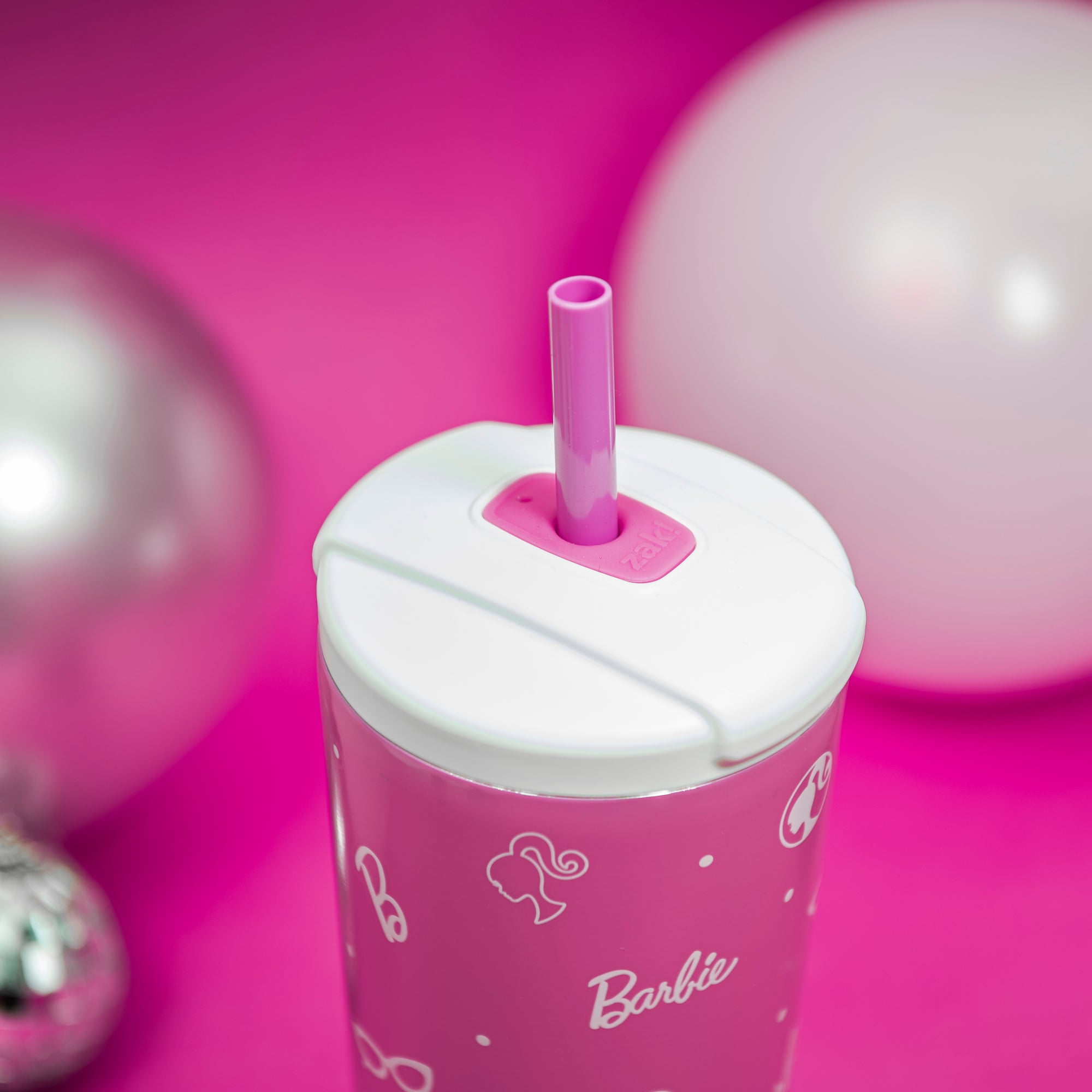 Barbie Beacon Insulated Cold Beverage Straw Tumbler - 24 ounces