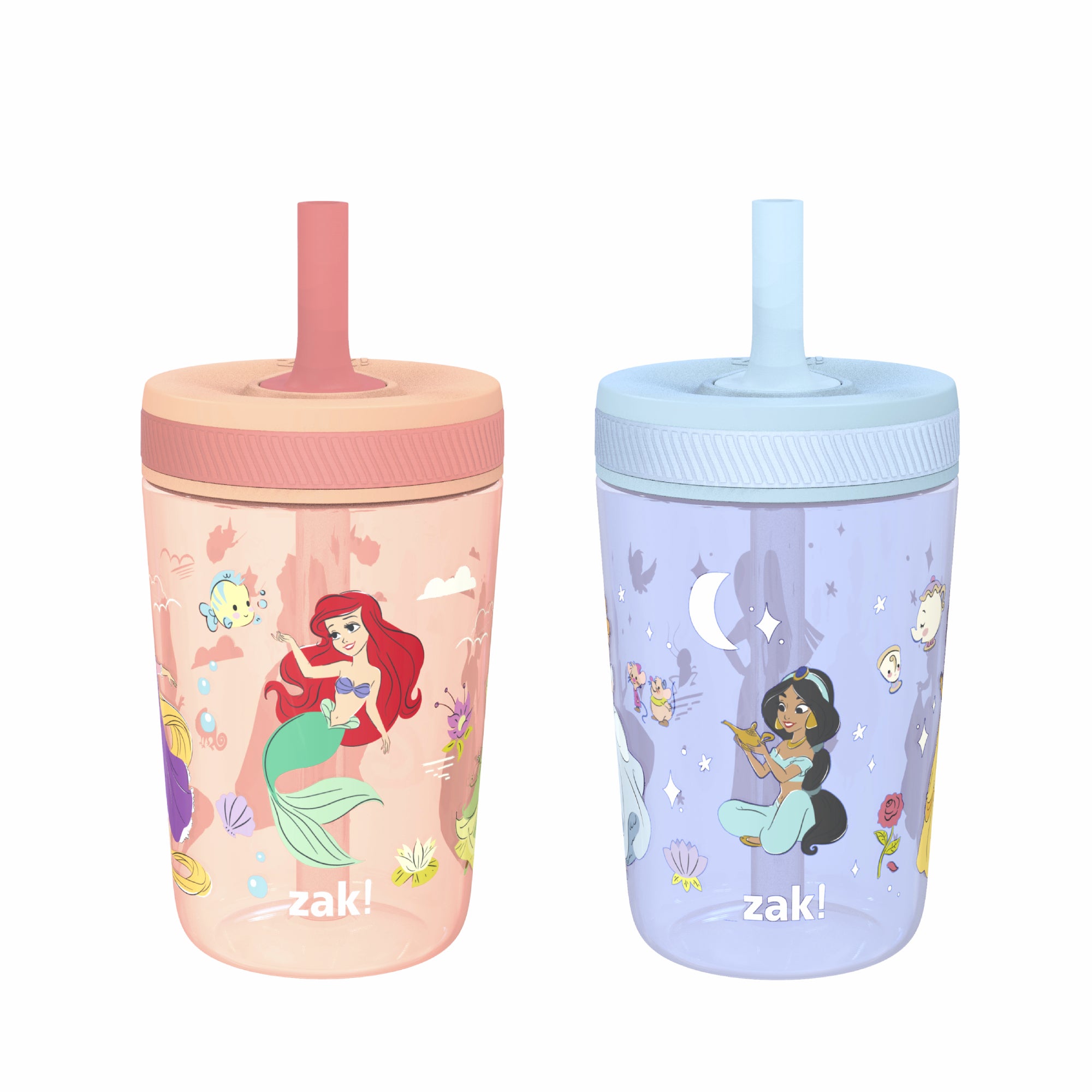 Disney Princess Kelso Kids Leak Proof Tumbler with Lid and Straw - 15 Ounces