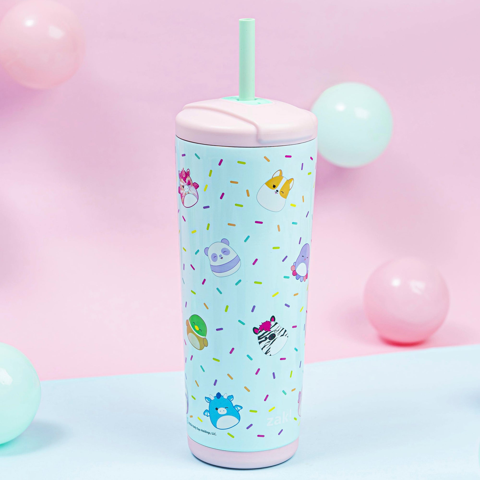 Squishmallows Beacon Insulated Cold Beverage Straw Tumbler - 24 ounces