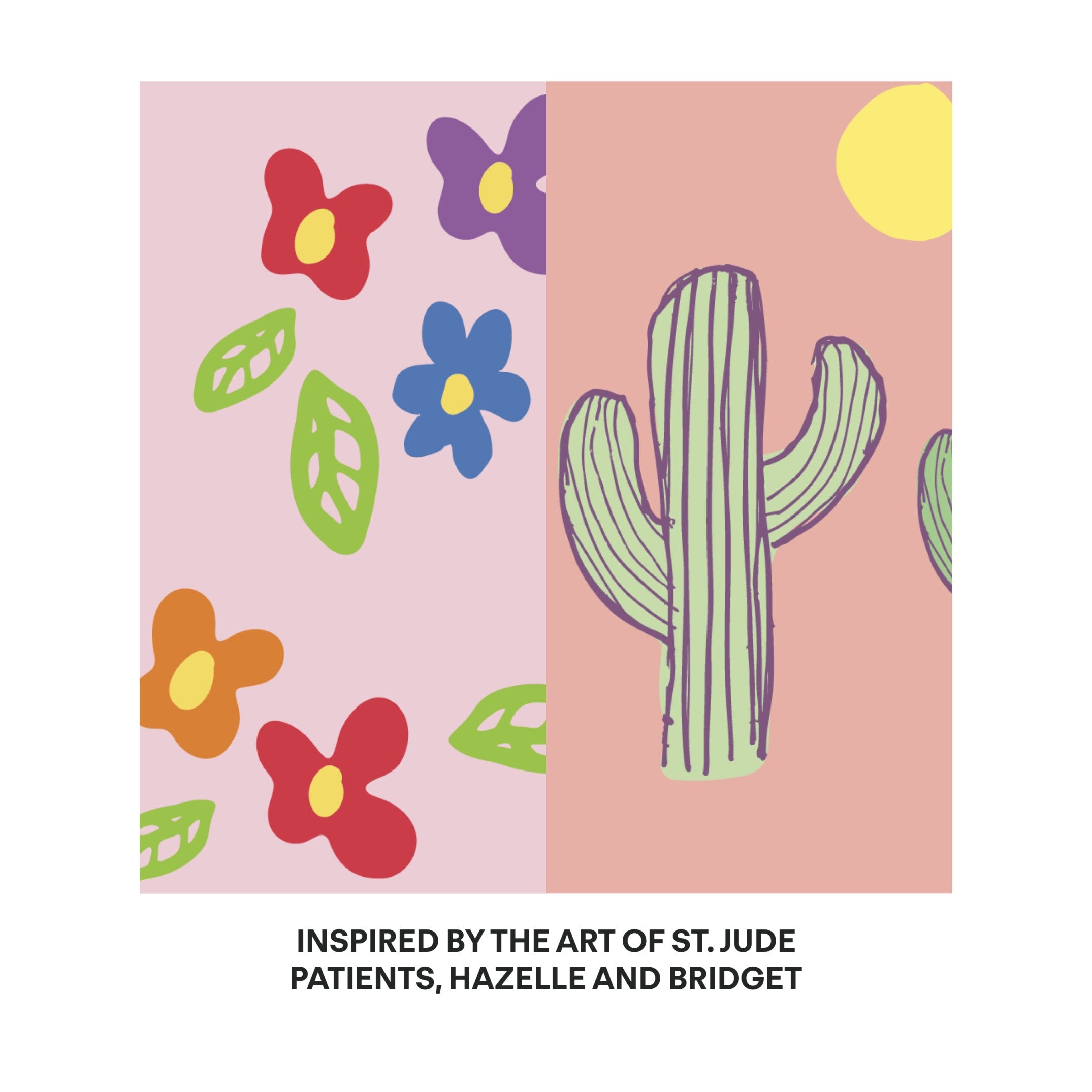 Art Floral Cactus Kelso Kids Leak Proof Tumbler with Lid and Straw - 15 Ounces