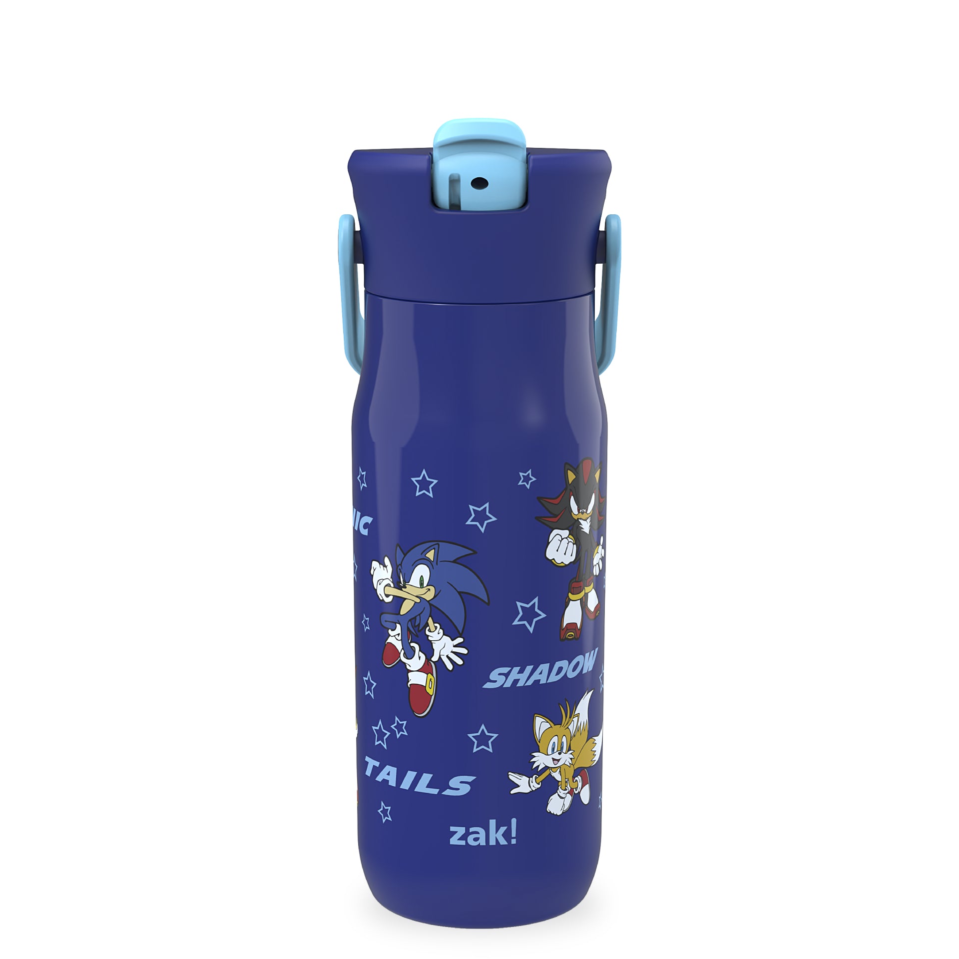 Sonic the Hedgehog Harmony Stainless Steel Kids Water Bottle with Straw Spout, 20 ounces