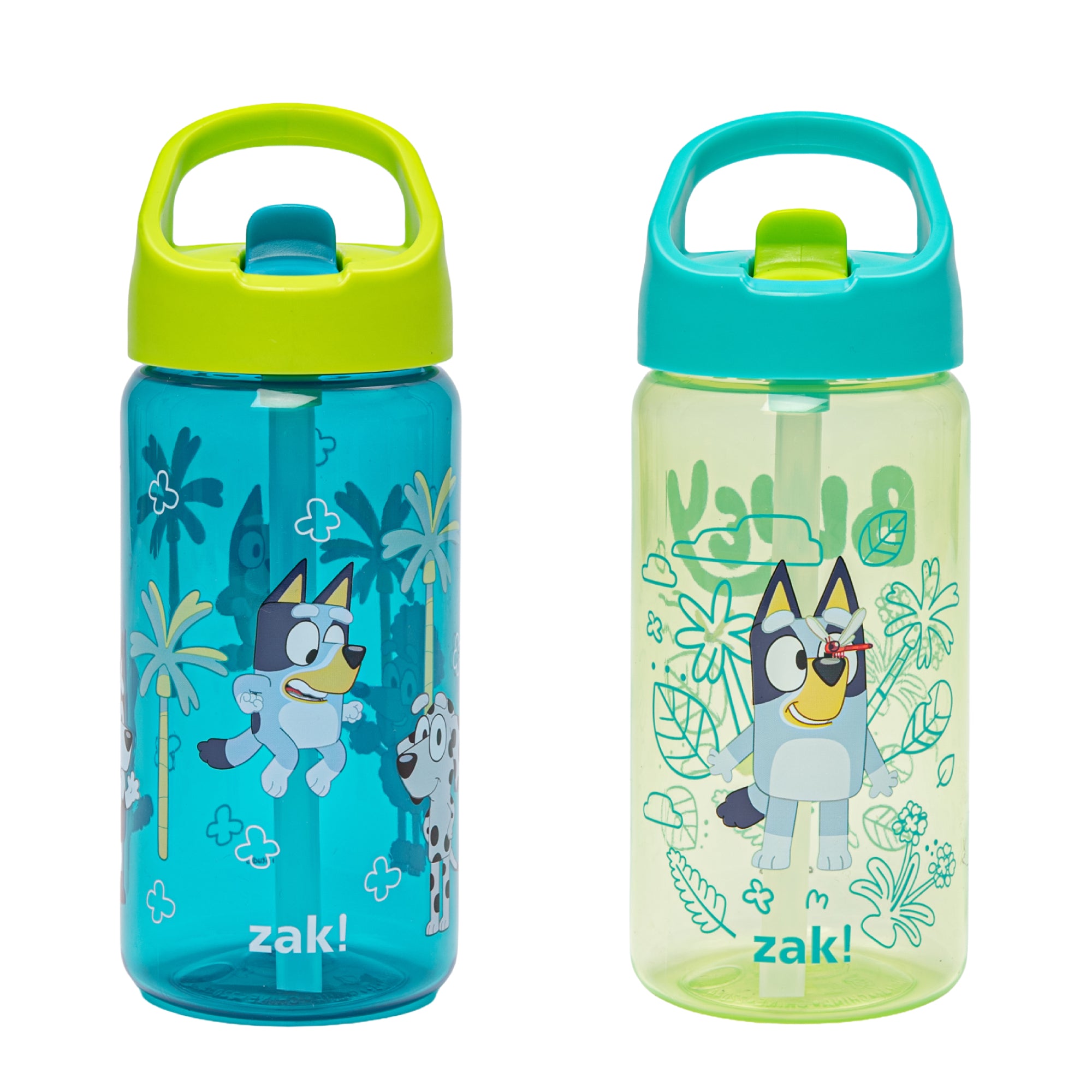Kids Bluey Siply Water Bottles with Leak-Proof Flip-Up Spout