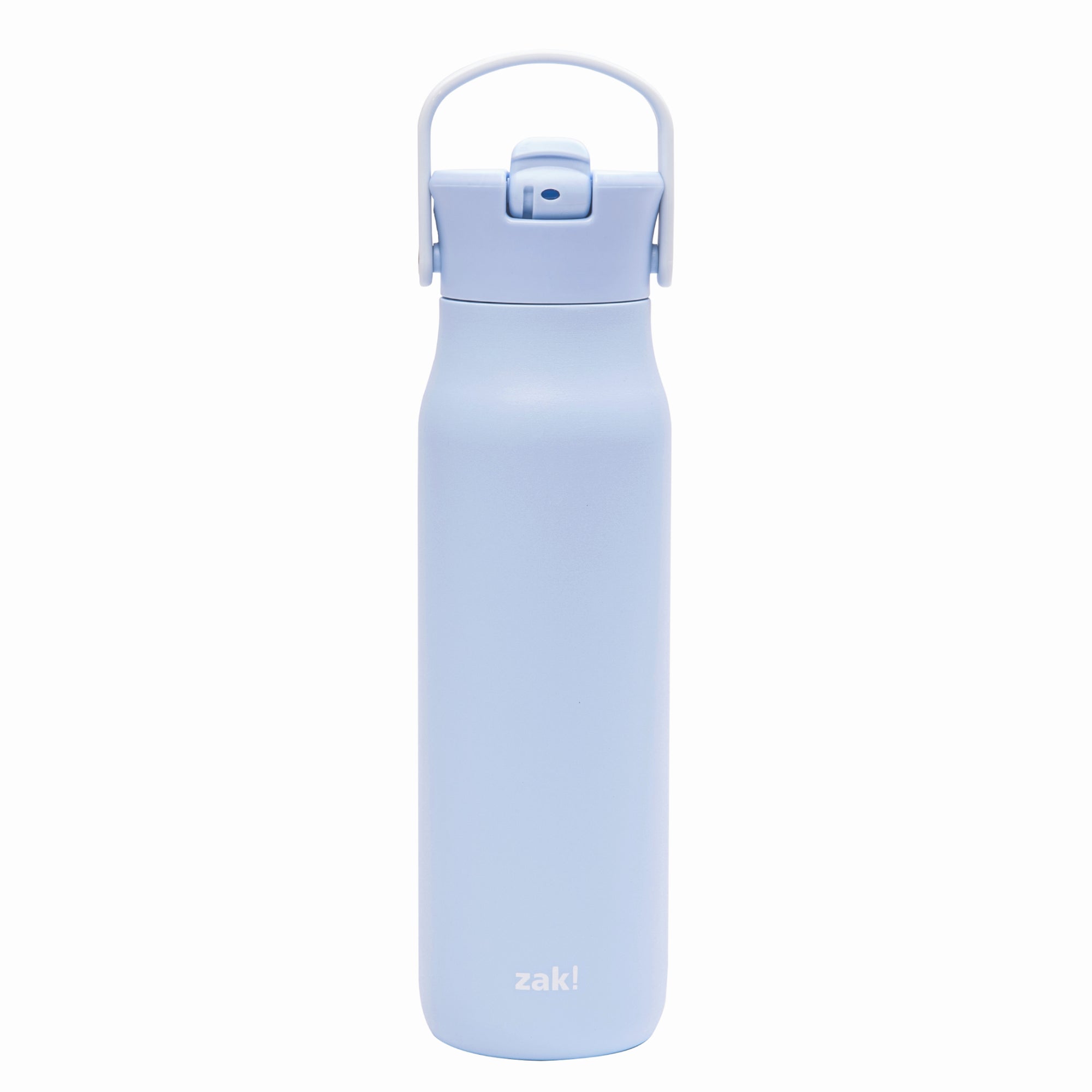 Harmony Stainless Steel Water Bottle with Flip-Up Straw Spout - Provence Blue, 32 ounces