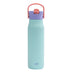 Harmony Stainless Steel Water Bottle with Flip-Up Straw Spout - Mint Ice Cream, 32 ounces