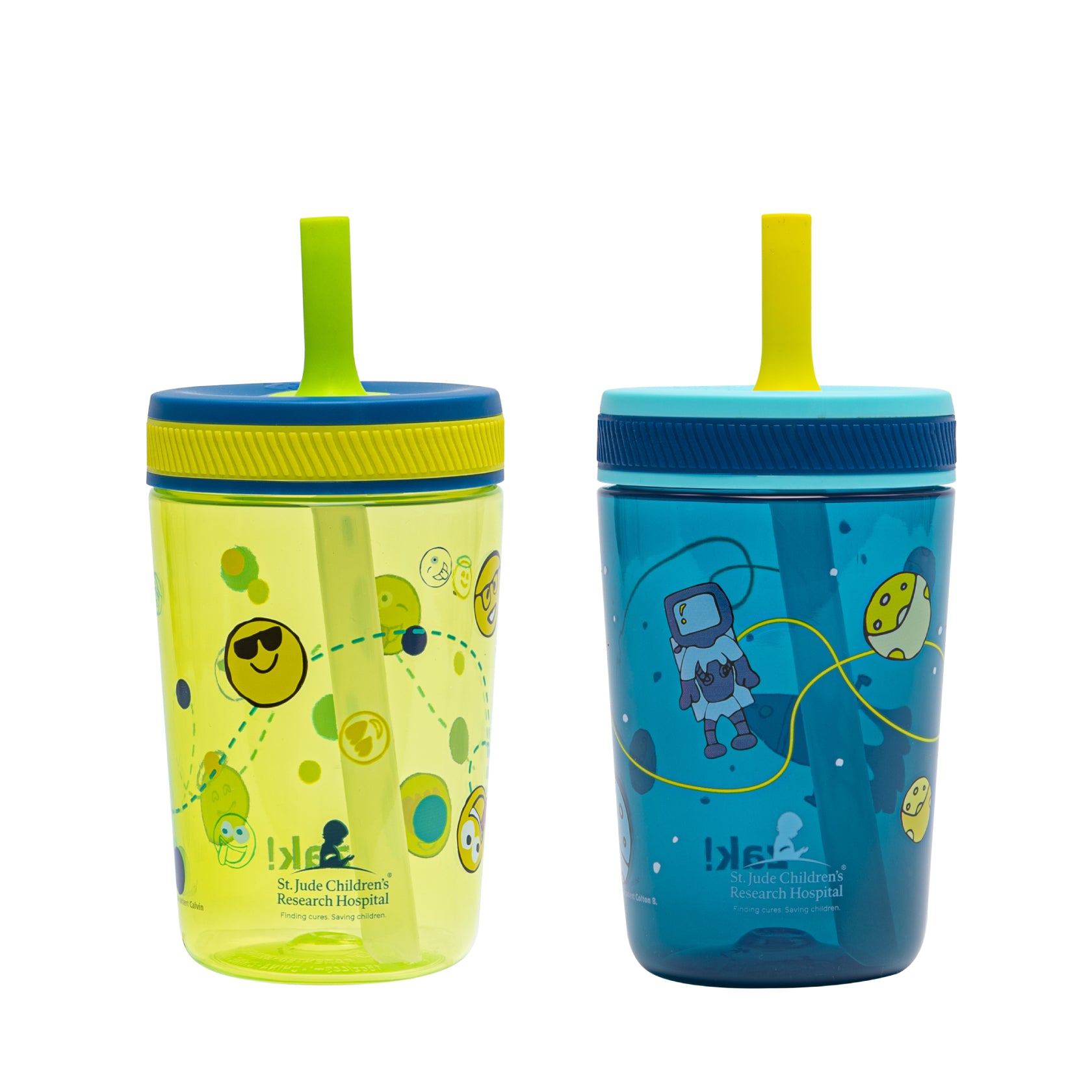 Space Smiles Kelso Kids Leak Proof Tumbler with Lid and Straw - 15 Ounces