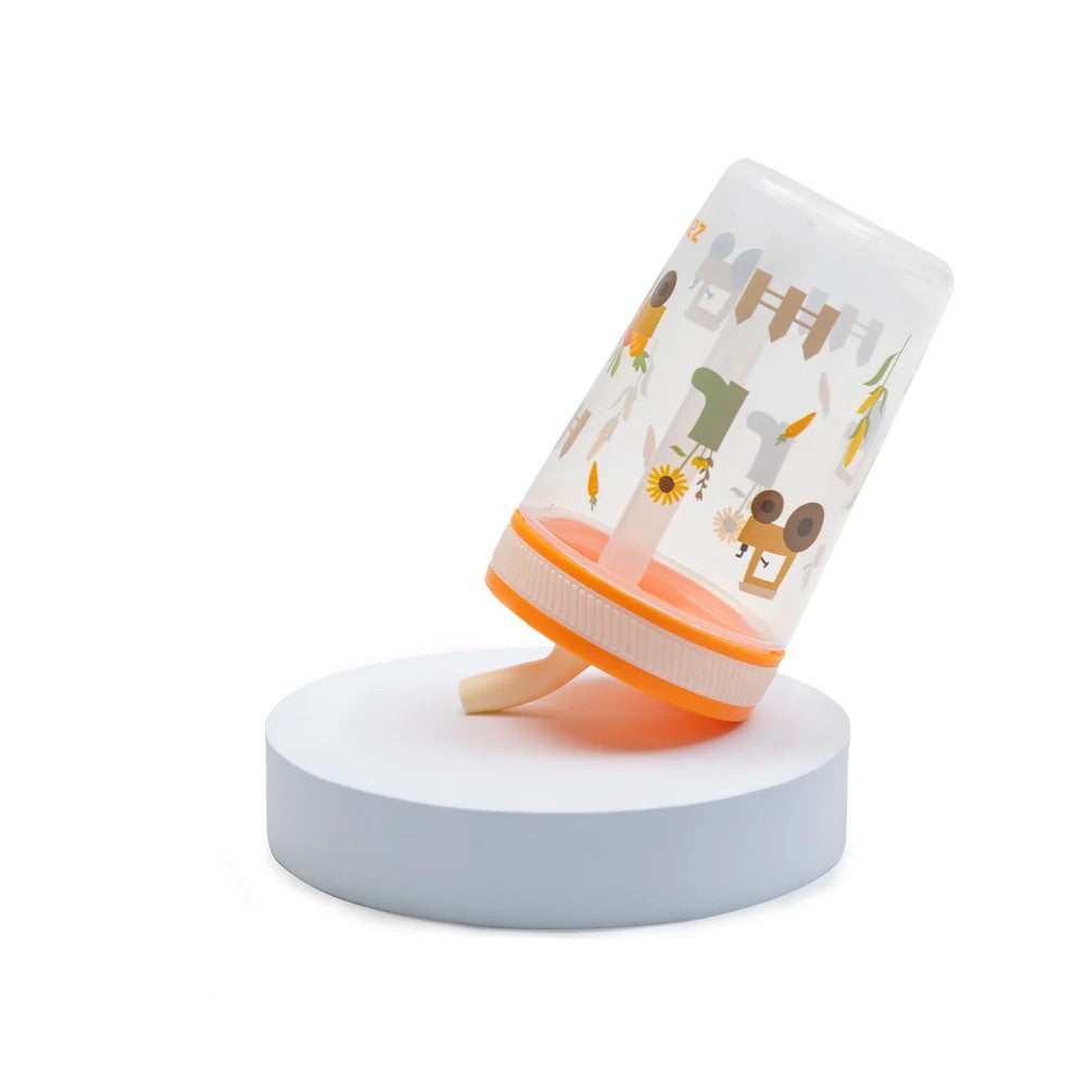 Kelso plastic tumbler with soft flexible silicone straw