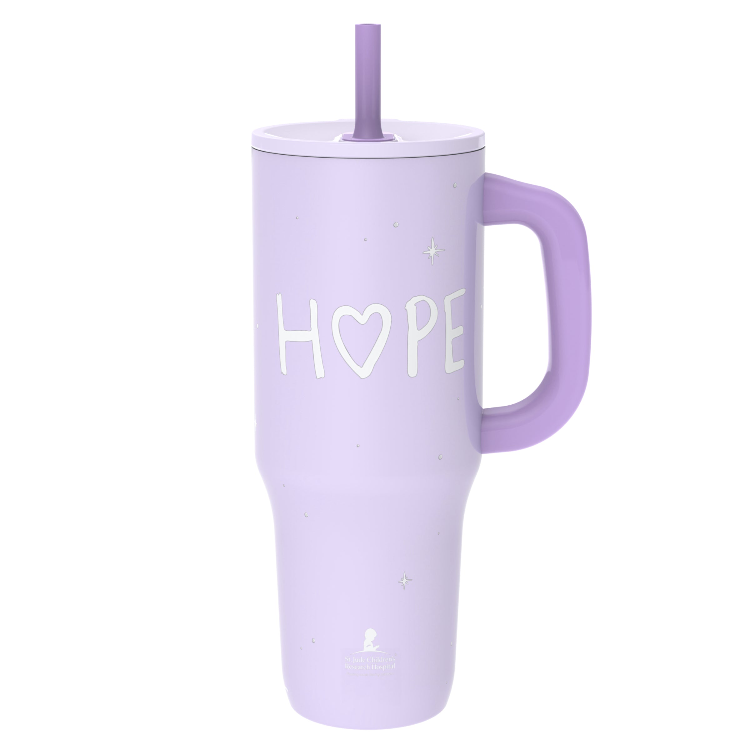 Large Straw Tumbler Stainless Steel - St. Jude Hope, 40 oz. – zak.com