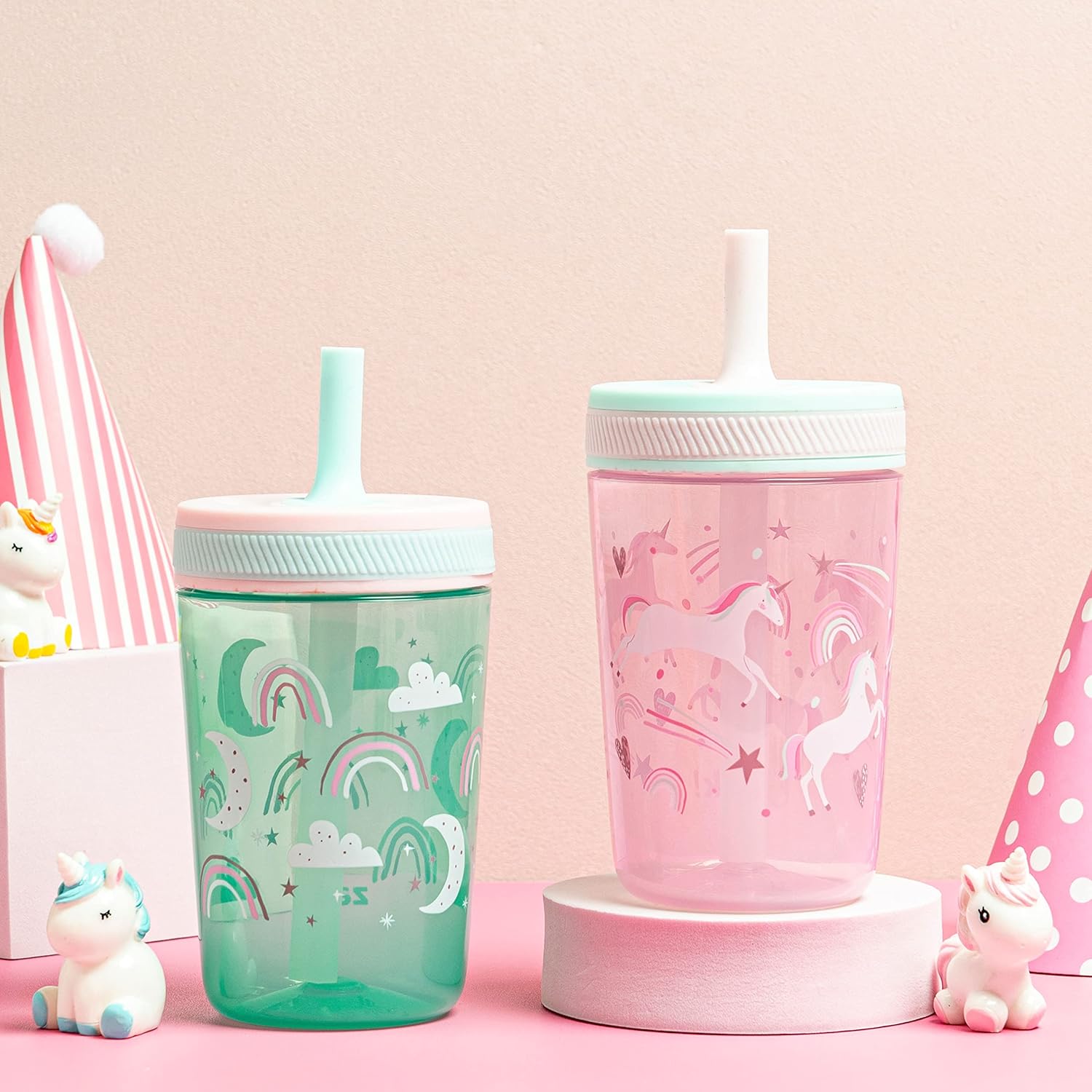 Leakproof Kids Tumblers - Unicorn and Happy Skies, 15 oz. – zak.com