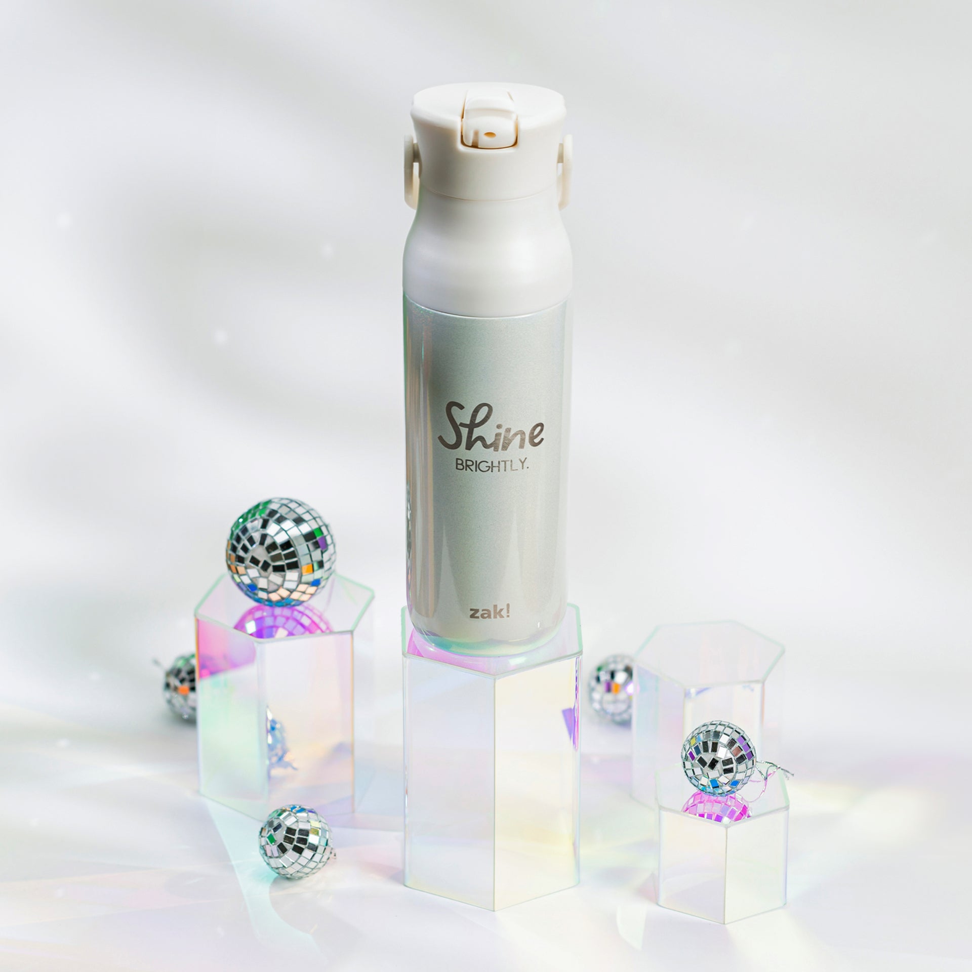 Harmony Stainless Steel Straw Water Bottle - Shine Brightly