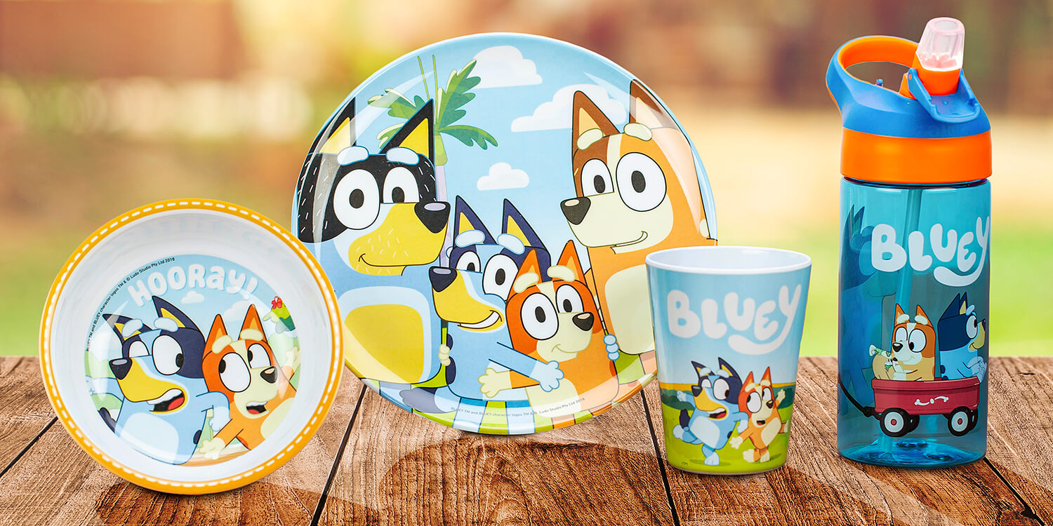 Zak Designs Bluey Dinnerware and Drinkware