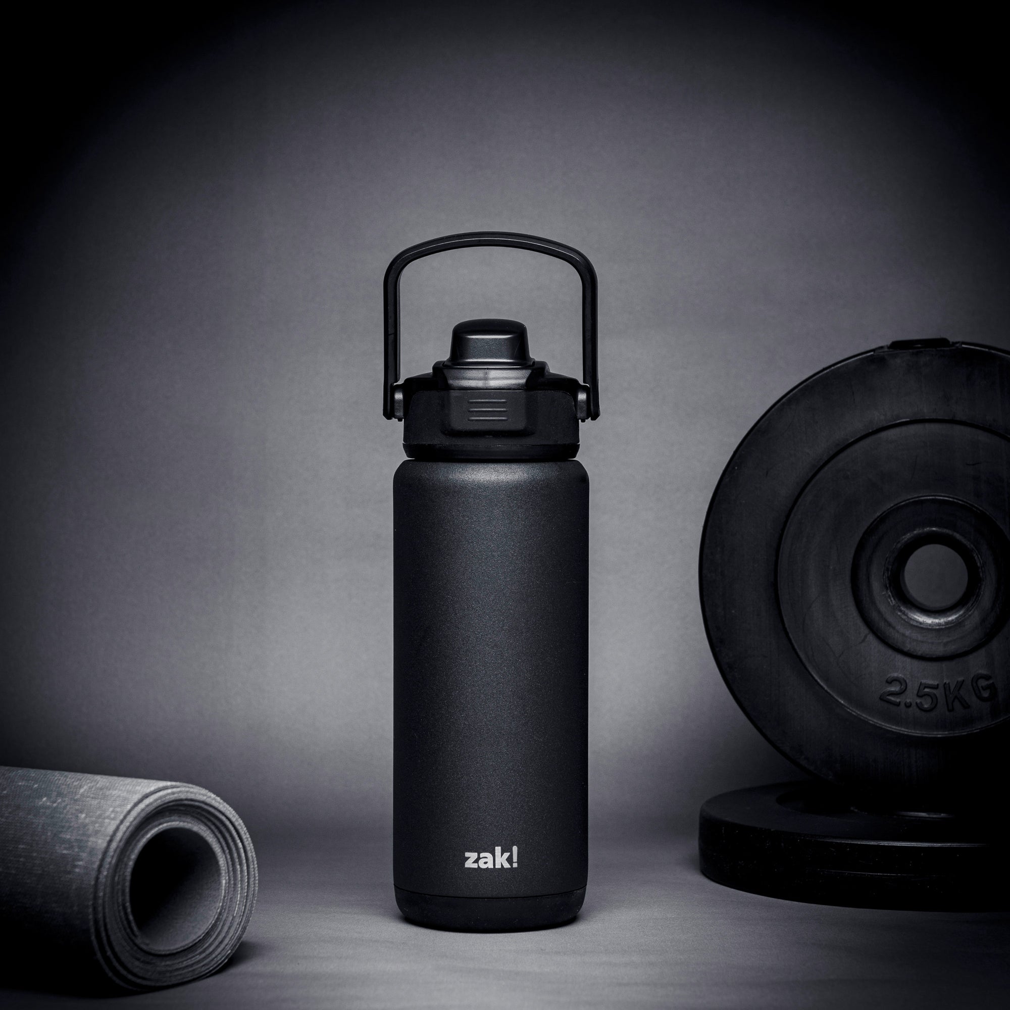 Beacon Stainless Steel Insulated Kids Water Bottle with Covered Spout - Ebony, 20 Ounces