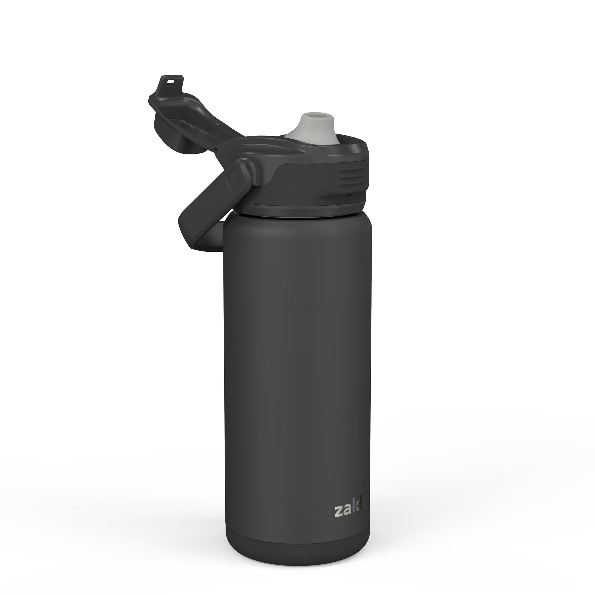 Beacon Stainless Steel Insulated Kids Water Bottle with Covered Spout - Ebony, 20 Ounces