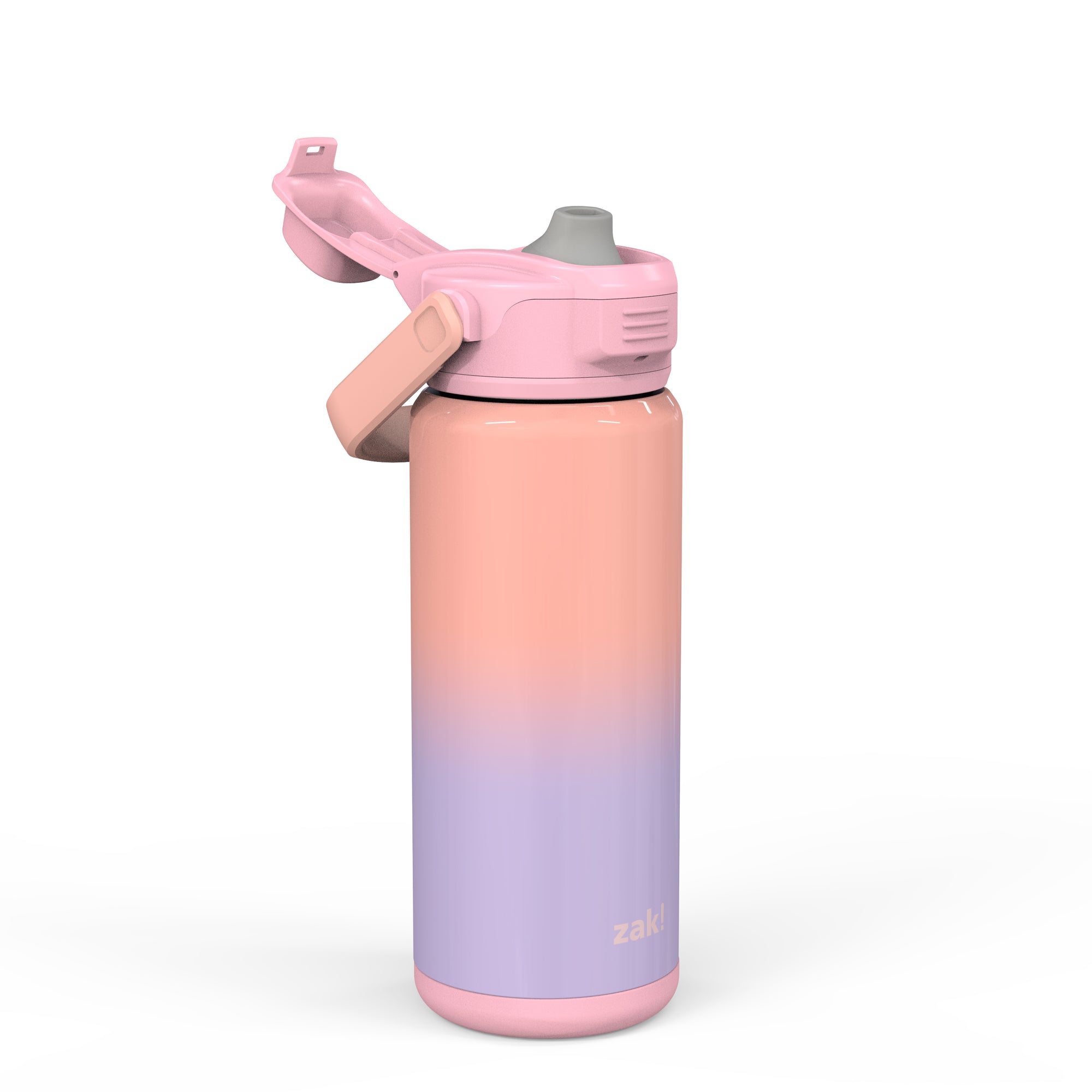 Beacon Stainless Steel Insulated Kids Water Bottle with Covered Spout - Ombre Lavendar, 20 Ounces
