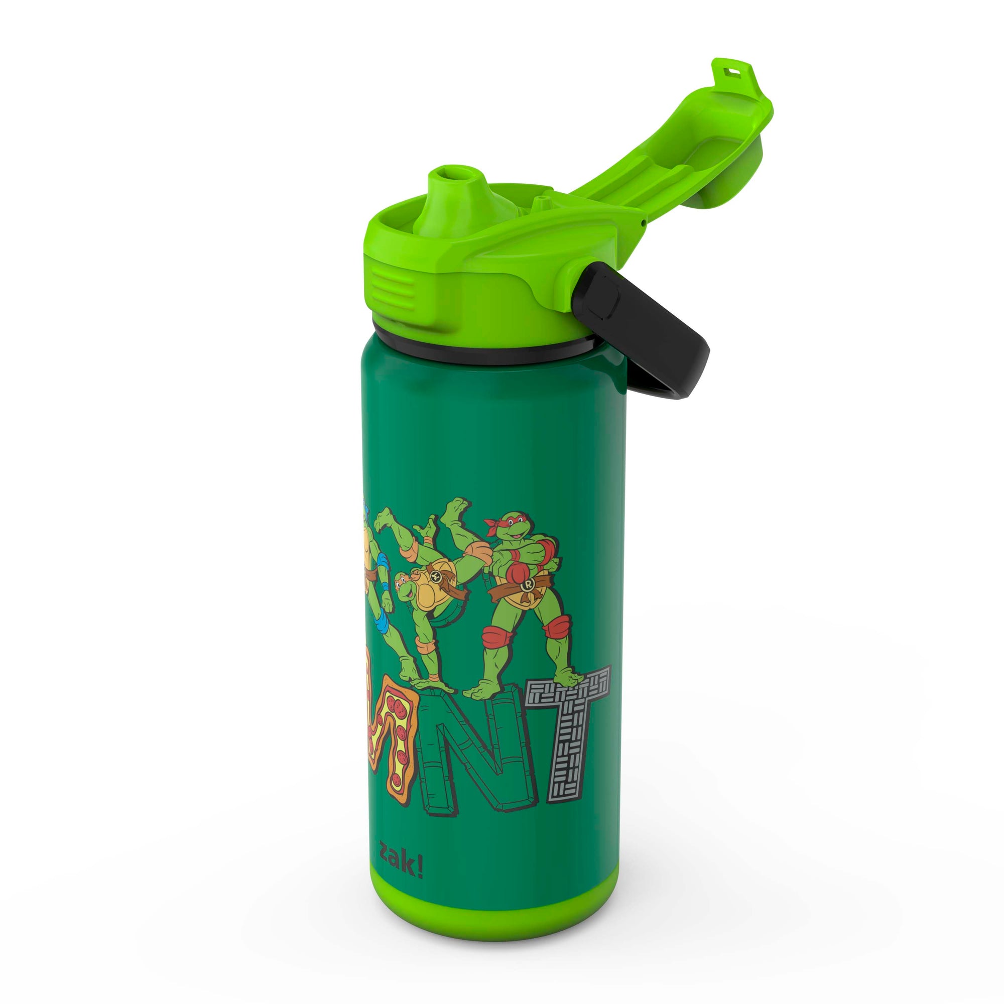 Teenage Mutant Ninja Turtles Beacon Stainless Steel Insulated Kids Water Bottle with Covered Spout, 20 Ounces