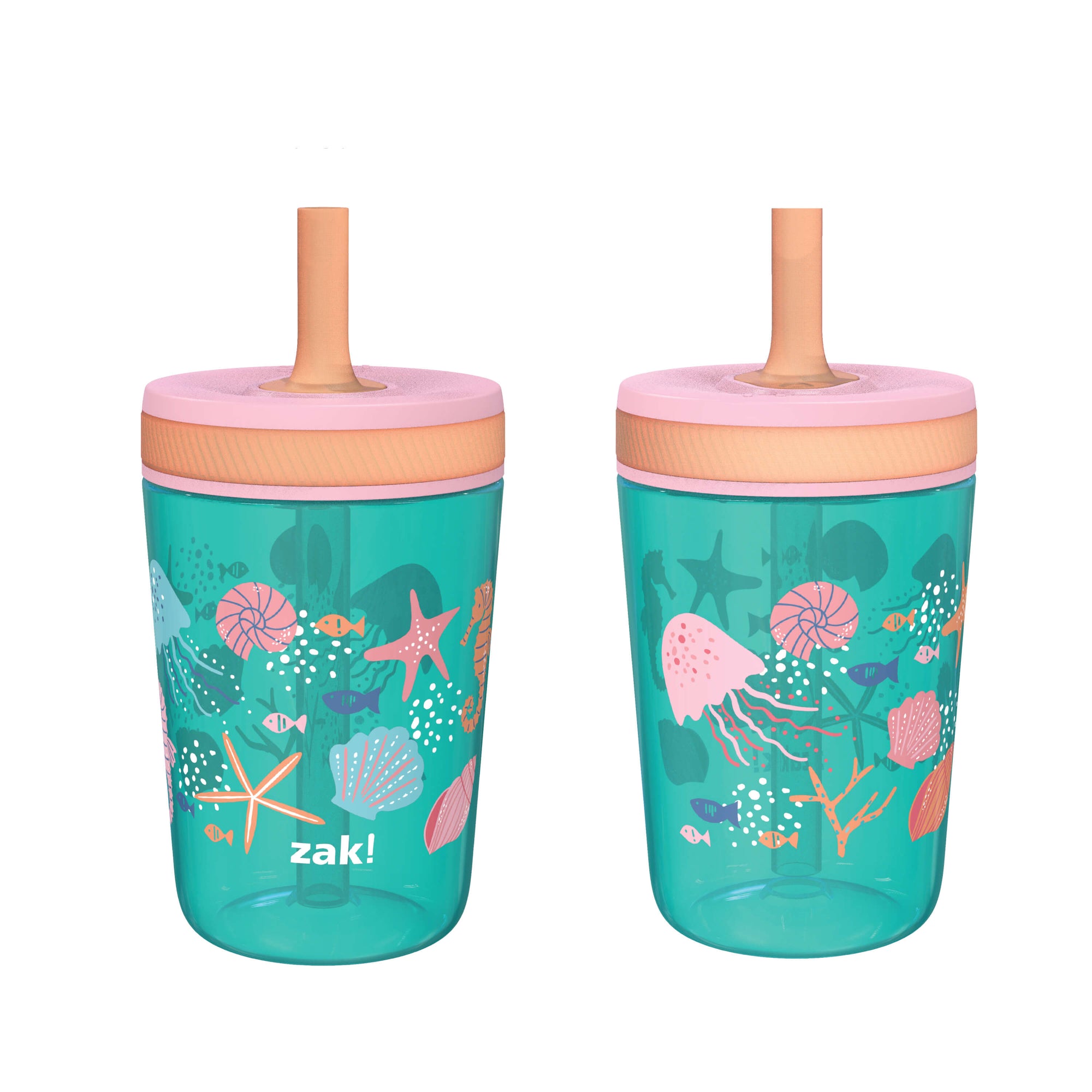 Sea Shells Kelso Kids Leak Proof Tumbler with Lid and Straw