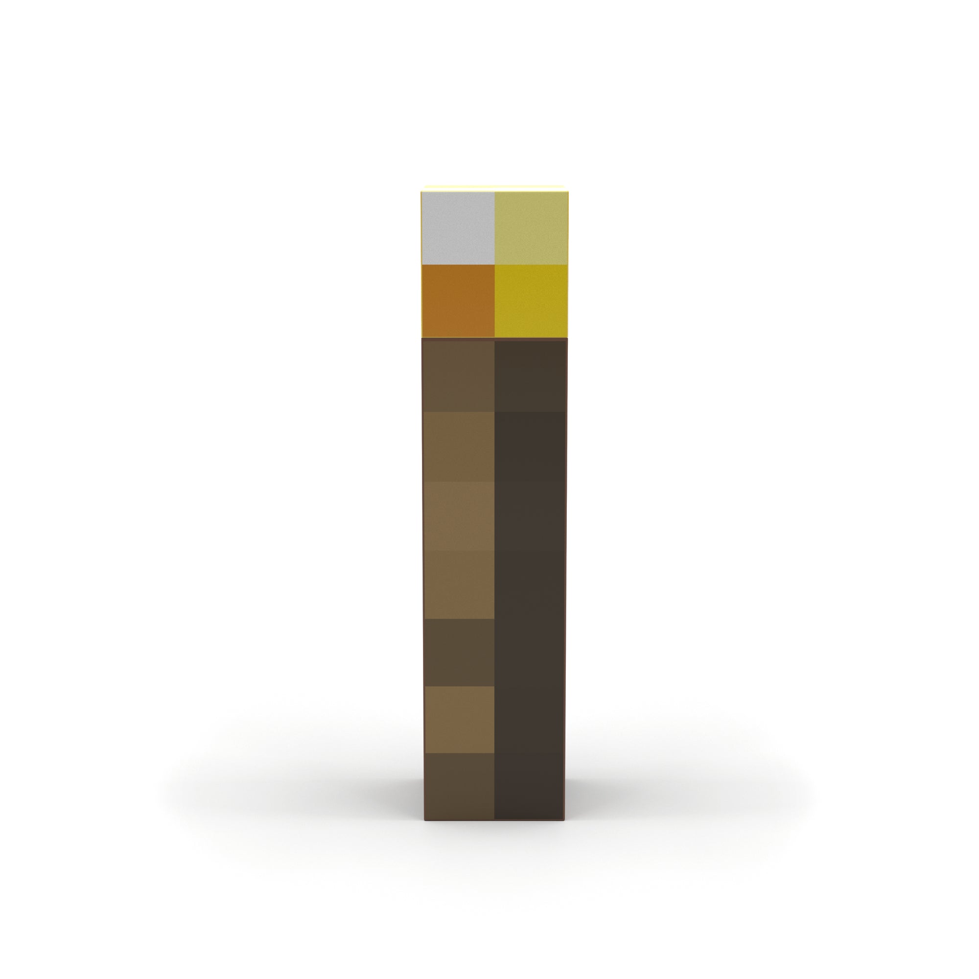 Torch Minecraft Square Water Bottle with Screw On Lid - 22 ounce