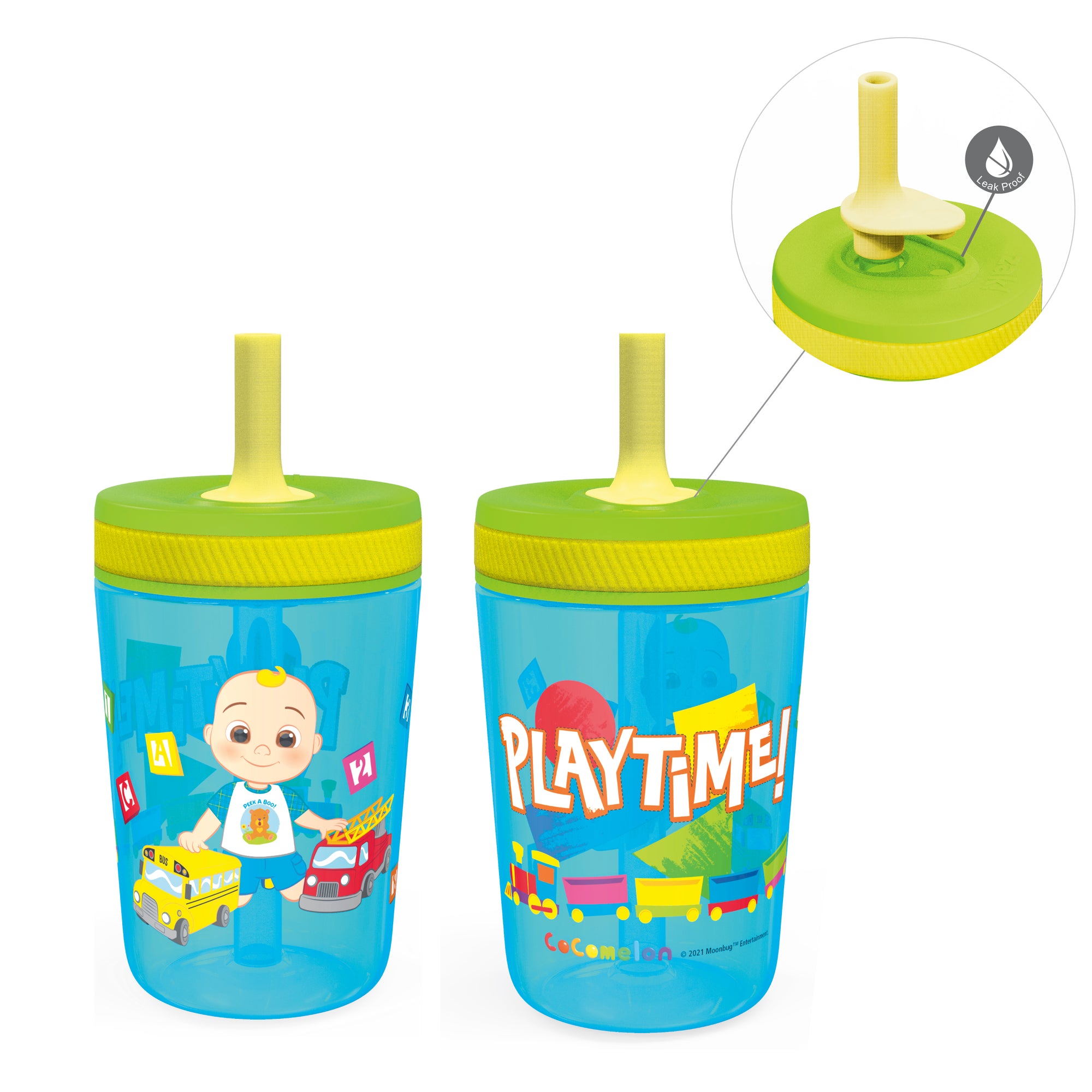 CoComelon Kelso Kids Leak Proof Tumbler with Lid and Straw