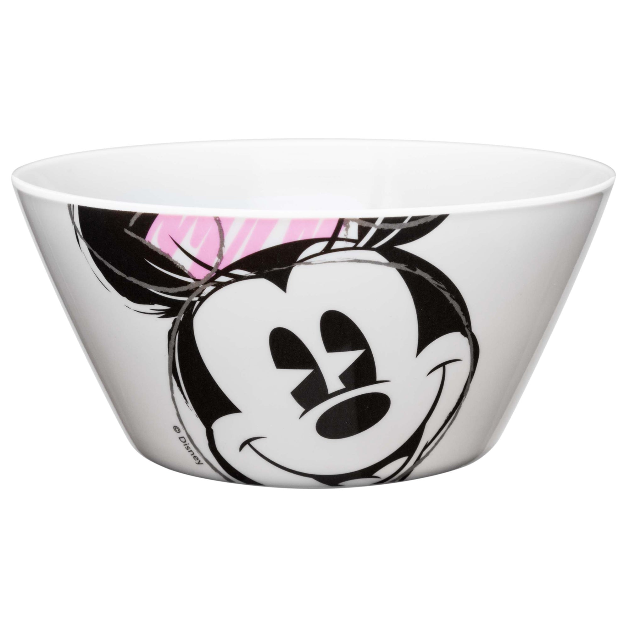 Disney Minnie Mouse Melamine Kids Plate and Bowl Set