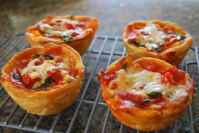 Mini Deep Dish Pizzas Recipe