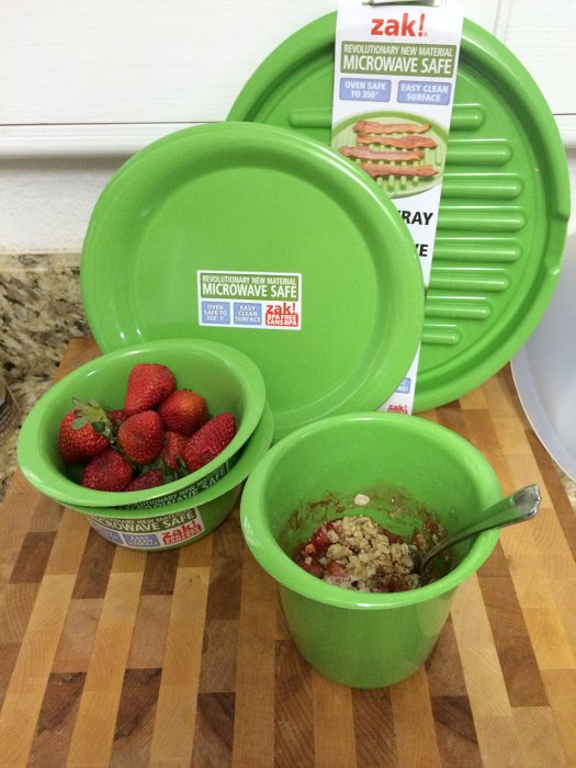 Strawberry Crumble in the Microwave Recipe
